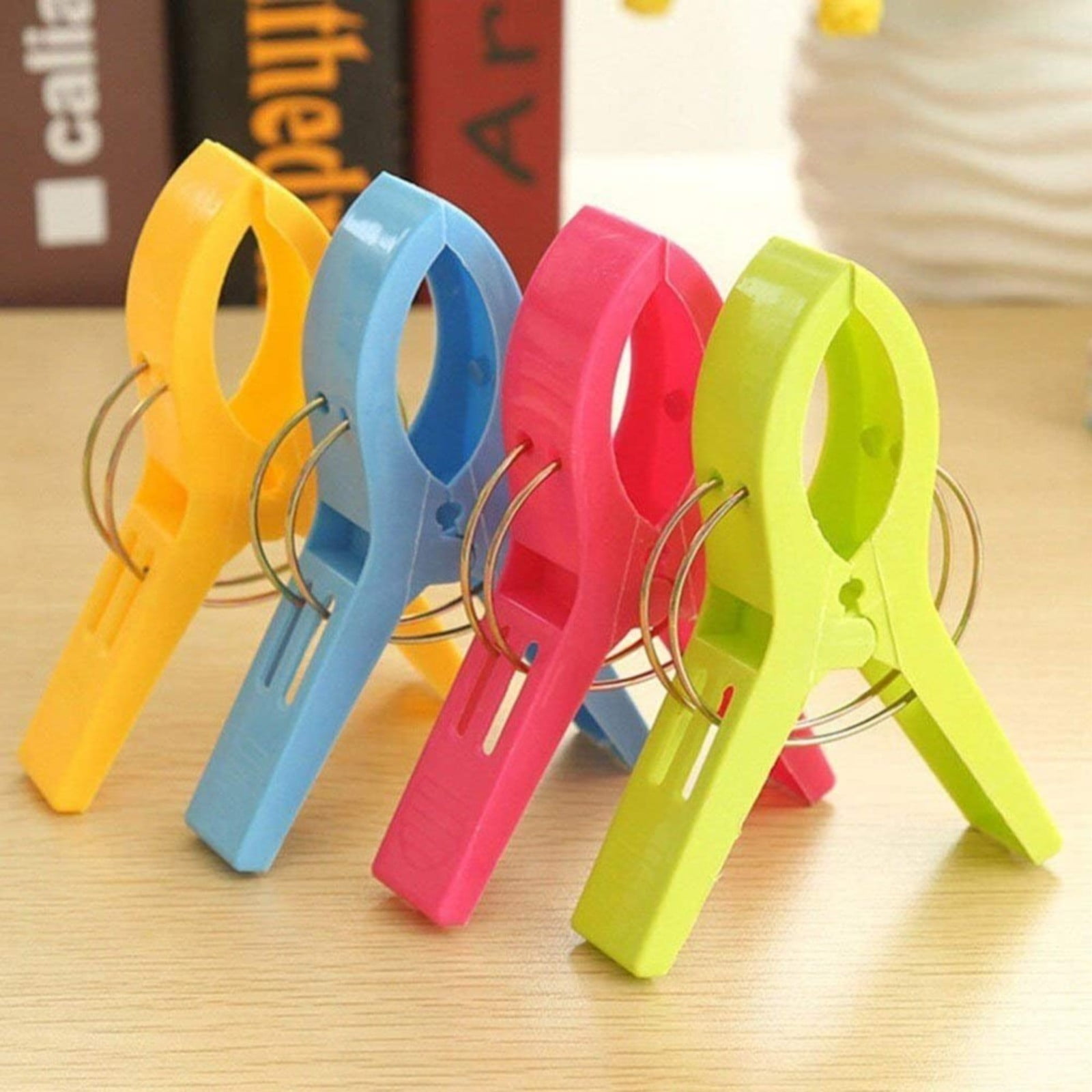 Towel Pegs,Beach Towel Clips for Chairs Cruise Plastic Clothes Pins Beach Chair Towel Clips,Towel Holder Clips,Heavy Duty Clothes, Multicolored — image 6