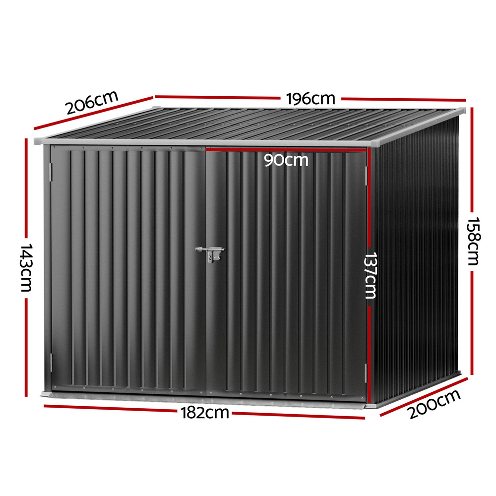 Giantz Garden Shed Sheds Outdoor Storage 2.06x1.96M Tool Workshop House Shelter โ image 2