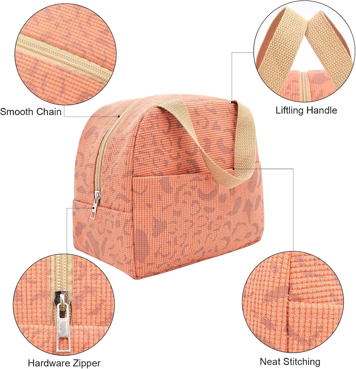 Children's Lunch Bags - Reusable Lunch Bag - Lunch Bags for Women and Men - Mini Insulated Bag 6L - Small Insulated Picnic Bag - For Work, School, Picnics and — image 4