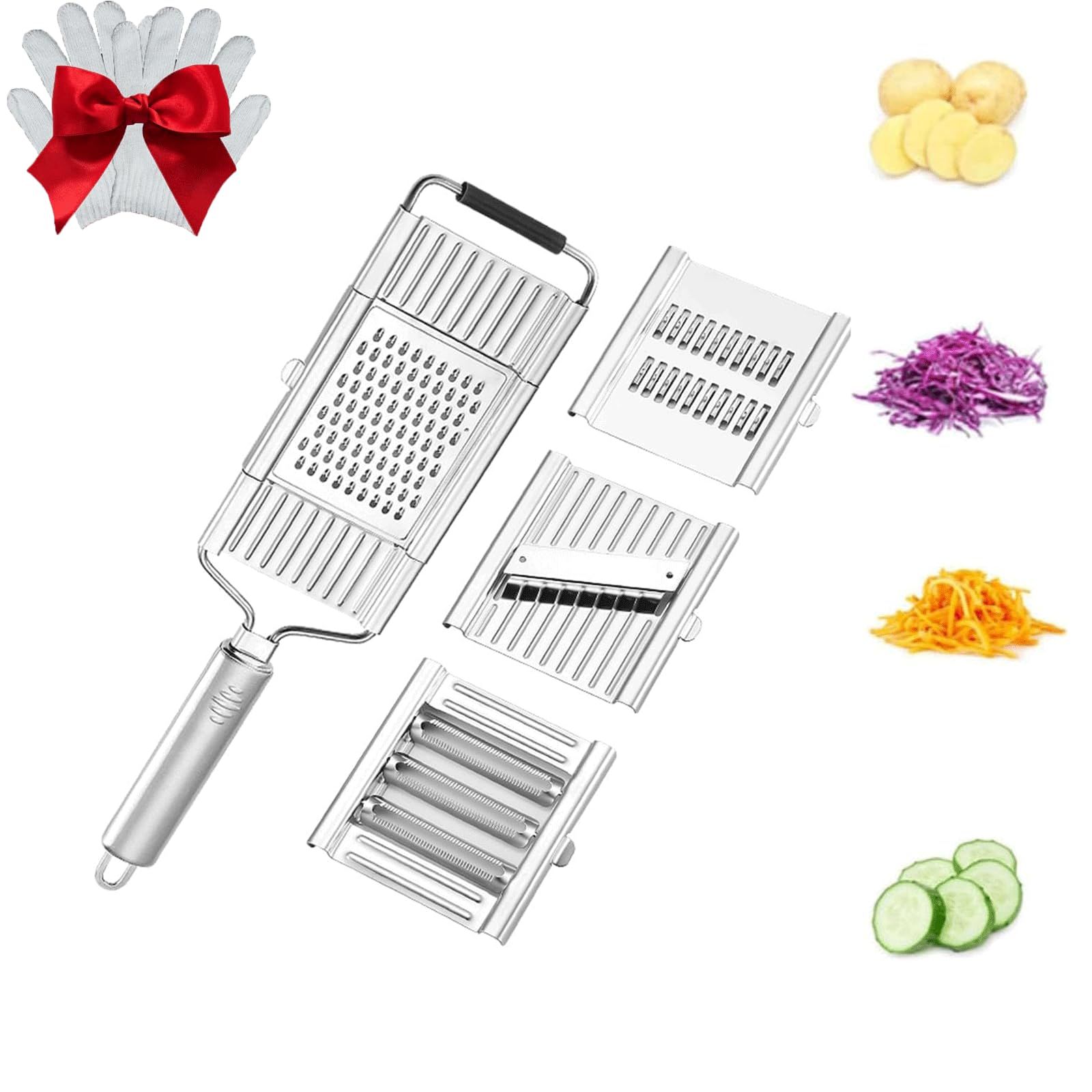Multi-Purpose Vegetable Slicer Cuts Set, New Multi Purpose Vegetable Slicer Cuts Set Vegetable Graters for Kitchen