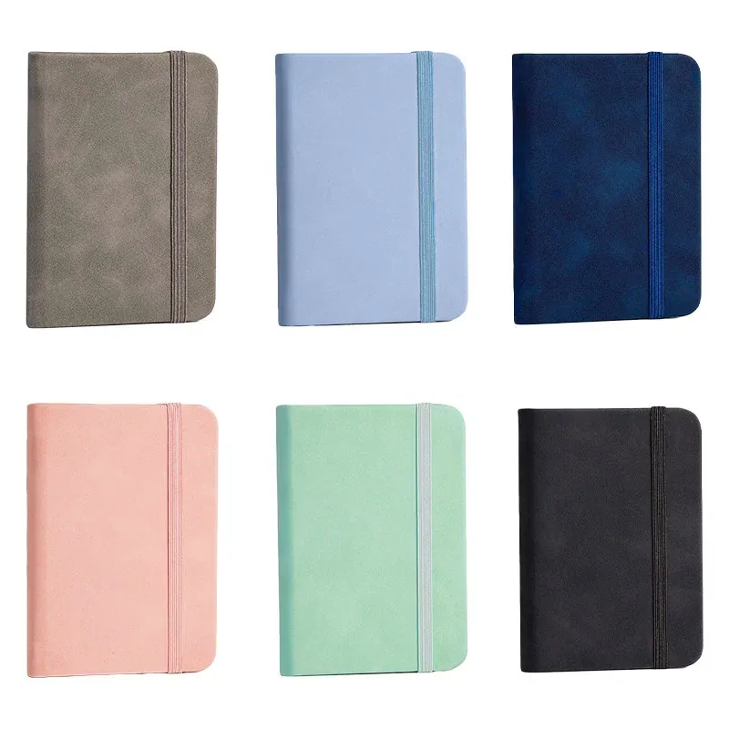 10pcs Mini Pocket Notebook A7 Small Portable Notepad for Office School Use - Pink — image 3