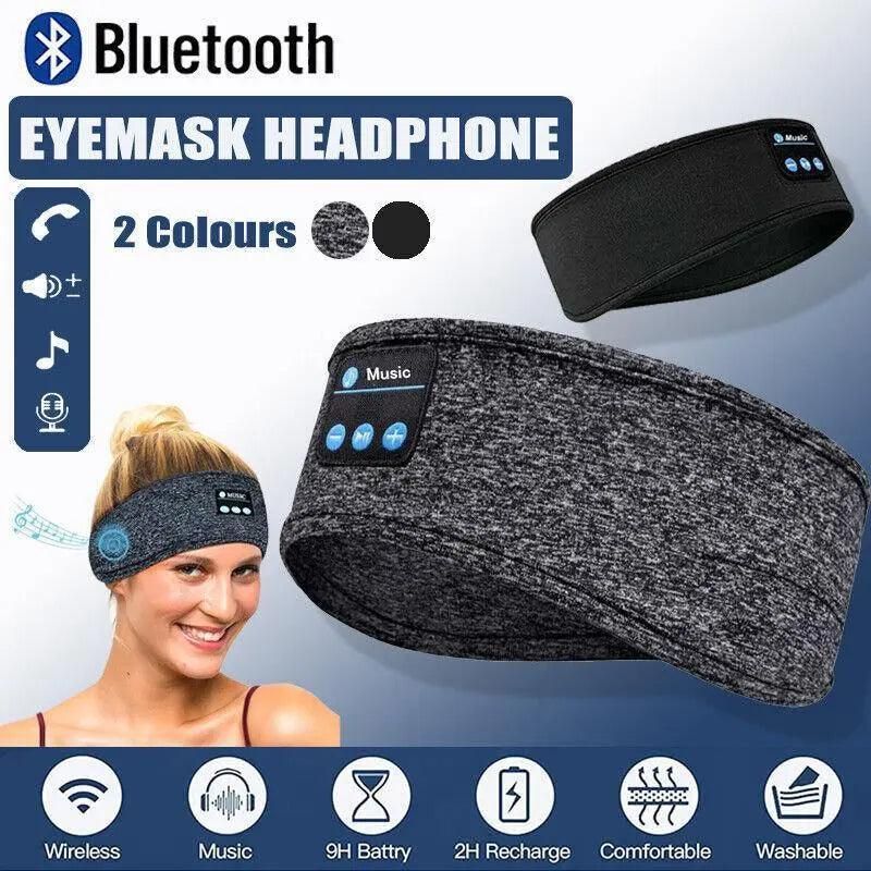 Wireless Bluetooth Eye Mask Headphones Sleep Headband for Relaxation and Meditation - Black โ image 2