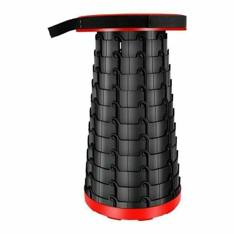 Camping Fishing Hunting Outdoor Chair Portable Folding Stool - Red — image 2