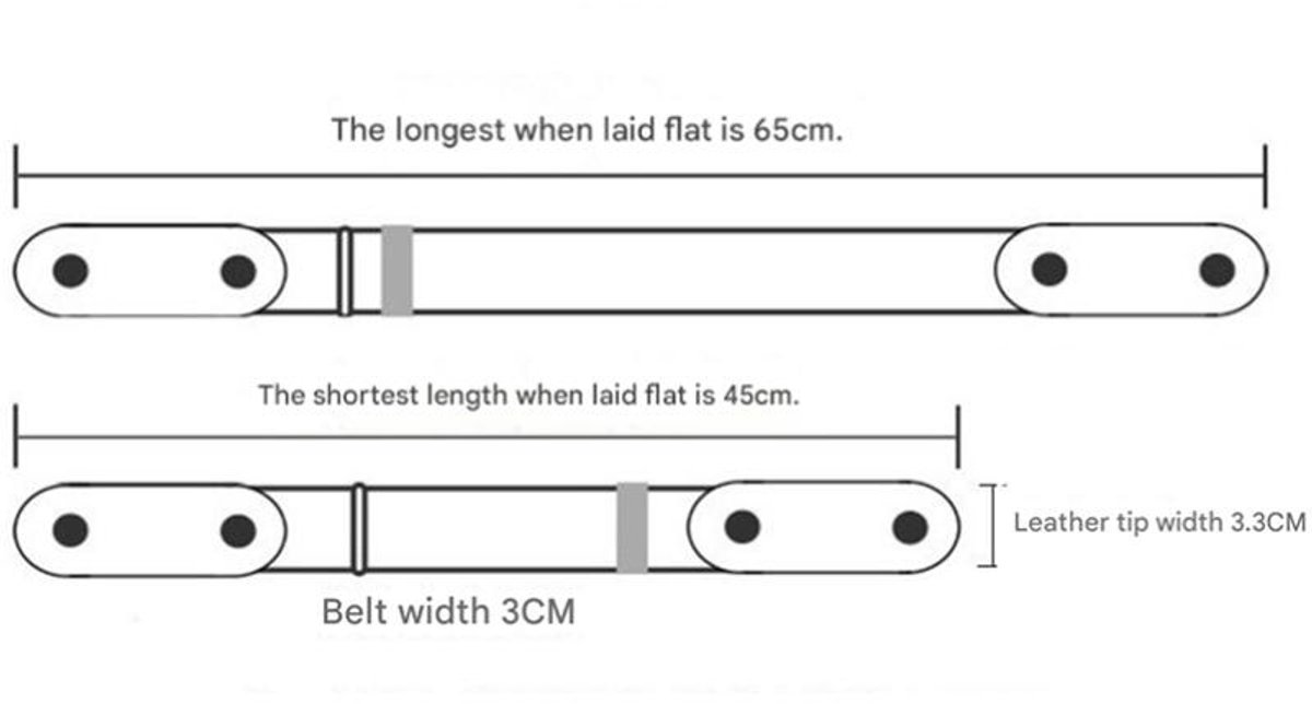 Buckle-Free Belt - 4 Pieces - Elastic Belt Without Buckle - PU - Buckle-Free & Elastic Belt for Women & Men - Buckle-Free Belt - Belt Without Holes - Suitable β image 6