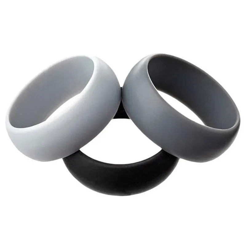 Silicone Rubber Ring Bands 3Pcs - 11
