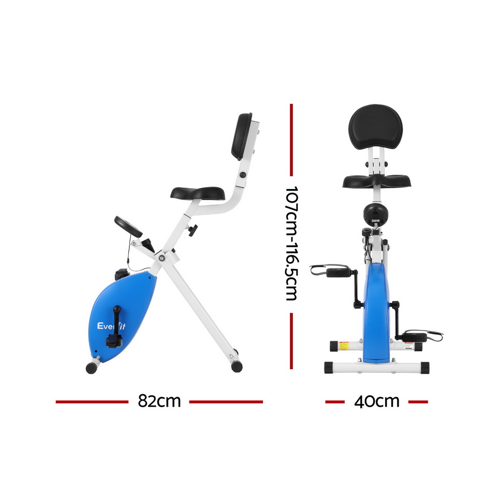 Everfit Under Desk Exercise Bike Magnetic Resistance X-bike Workouts 100kg Capacity โ image 2
