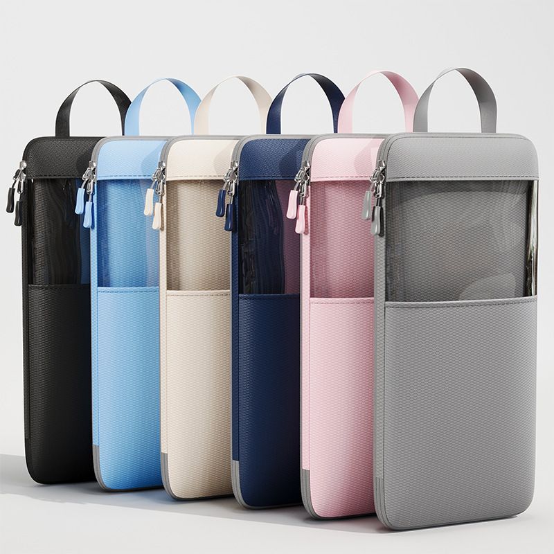 Mu Family Travel Storage Bag Portable Compressible Cube Pink Medium size【23*12*34】 — image 2