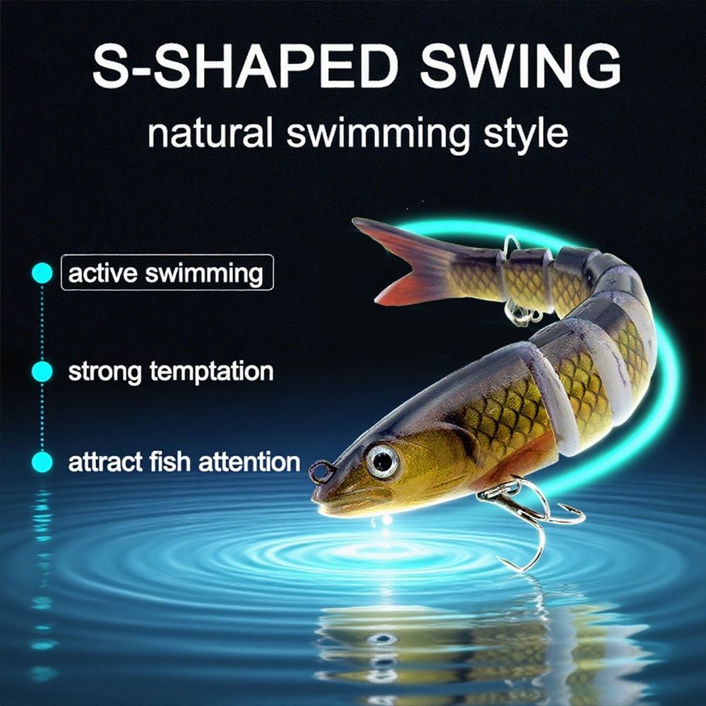 QQNAL5PCS Lure Beginner Set - 7-section sink bait suitable for both fresh and saltwater, stylish swimming style, long-distance casting without breaking the โ image 4