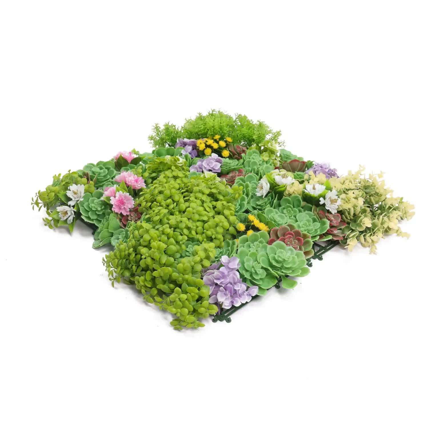 Artificial Dense Succulent Green Wall / Vertical Garden Panel 50cm x 50cm UV Resistant โ image 5