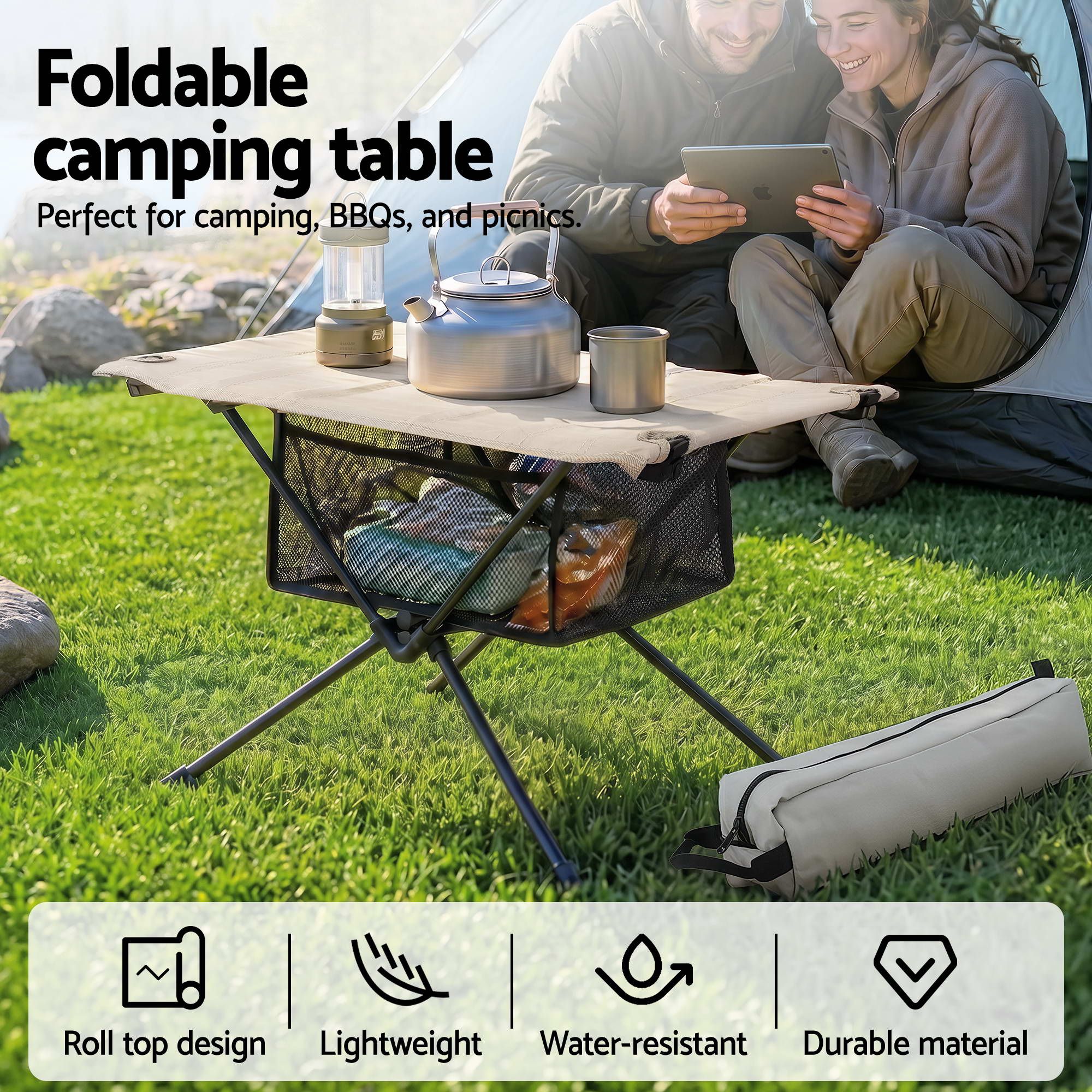 Weisshorn Folding Camping Table Portable Picnic Desk Camp Furniture โ image 4
