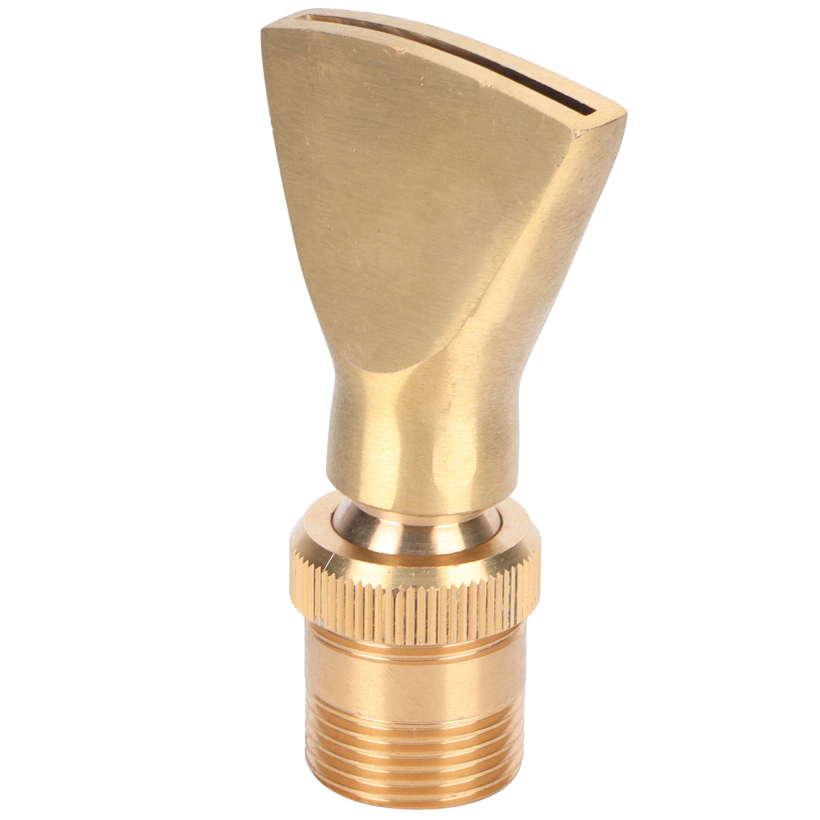 Brass Narrow Fan Jet Water Fountain Nozzle Spray Head Adjustable Pond Sprinkler(G1/2 Female Thread G3/4 Male Thread ) — image 2