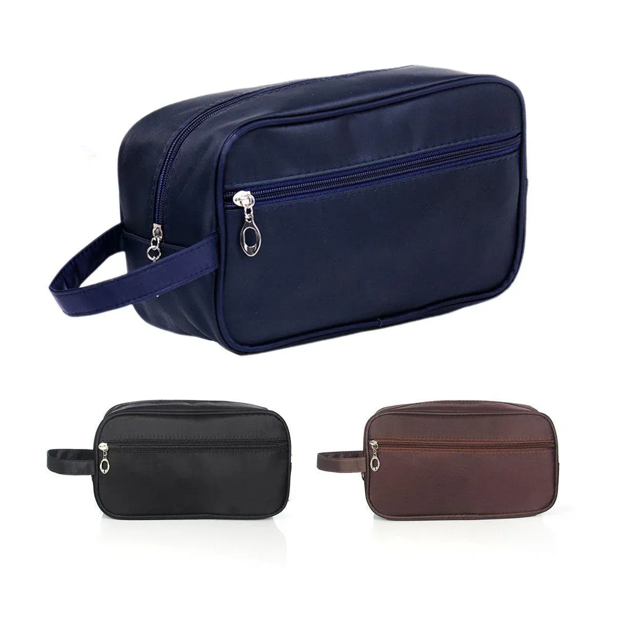 Large Capacity Portable Travel Cosmetic Bag for Men Outdoor Storage 3 Colours - Dark Blue — image 3