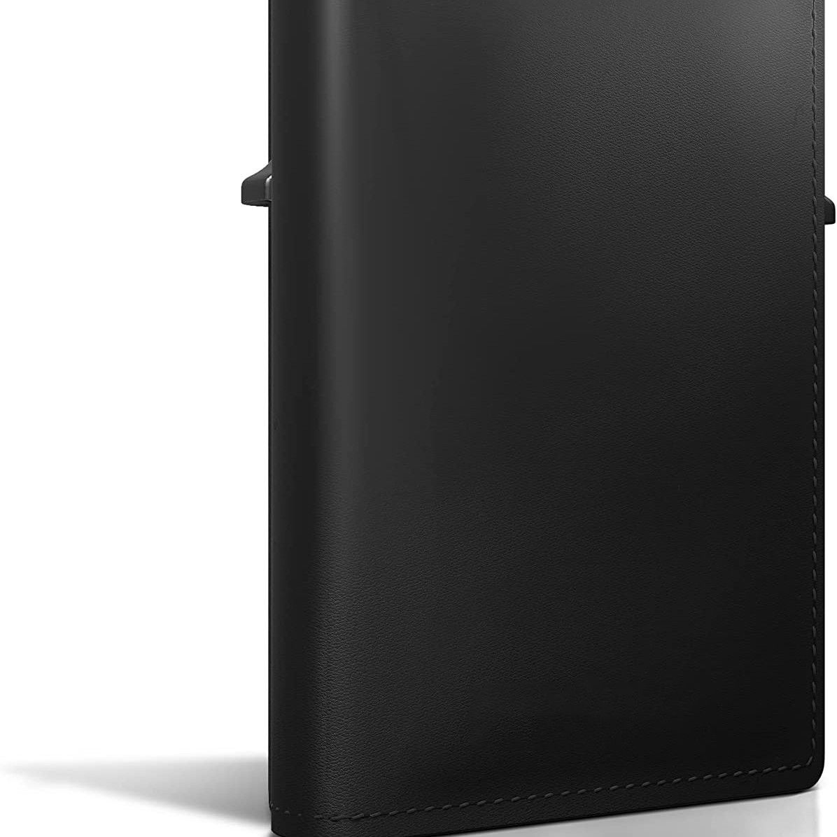 AirTag Wallet Genuine Leather Air Tag Wallet RFID Technology Credit Card Holder with Minimalist Wallet for Men for Apple AirTag (No Airtag Included)(Black) — image 4