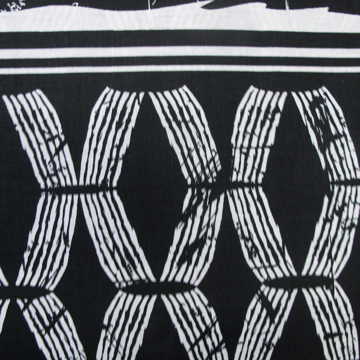 Homeport Kenya Black Printed Geometric Quilt Cover Set Double — image 3