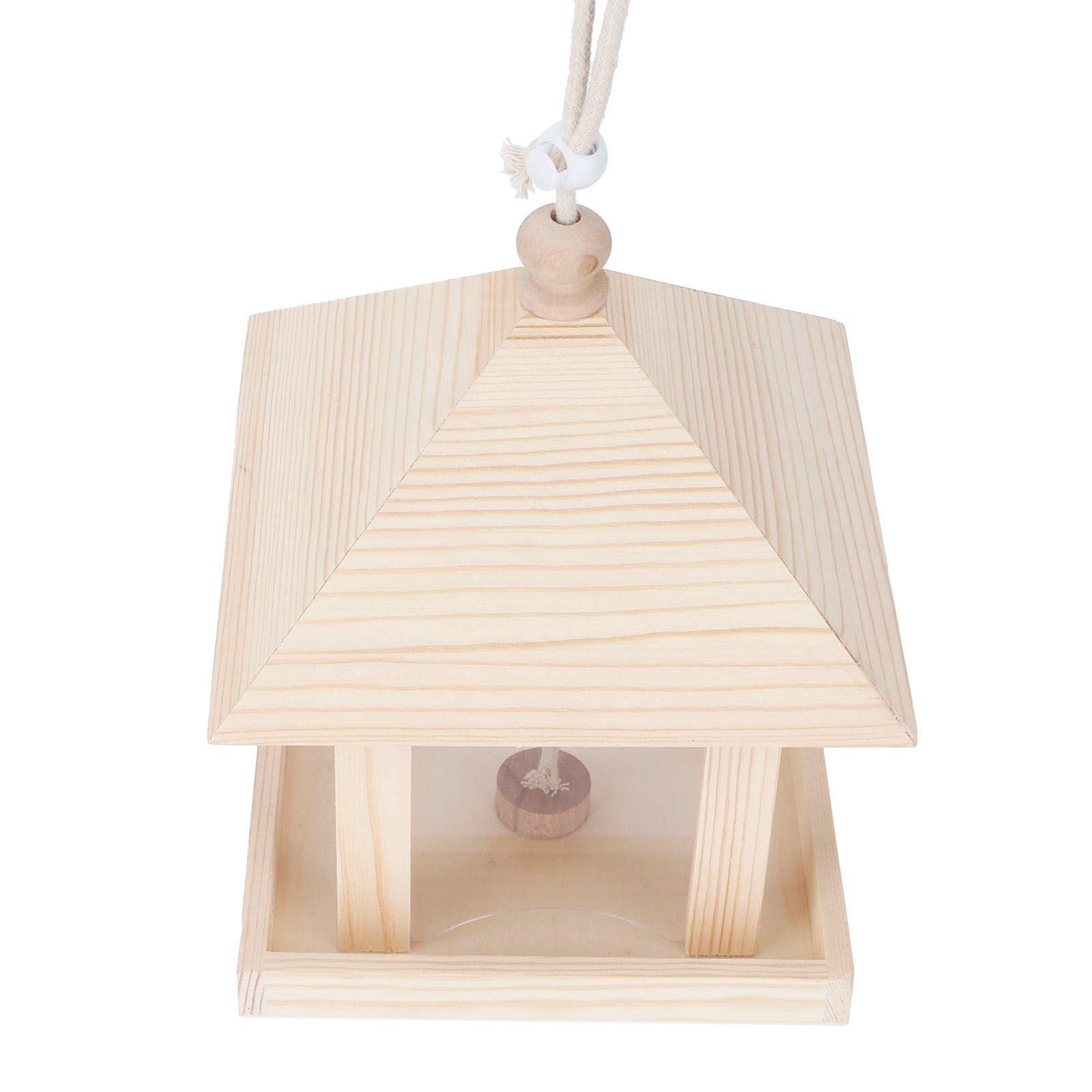 Hanging Bird House Nesting Box Feeding Feeder Box Garden Ornament Outdoor Tree DIY Decoration — image 3