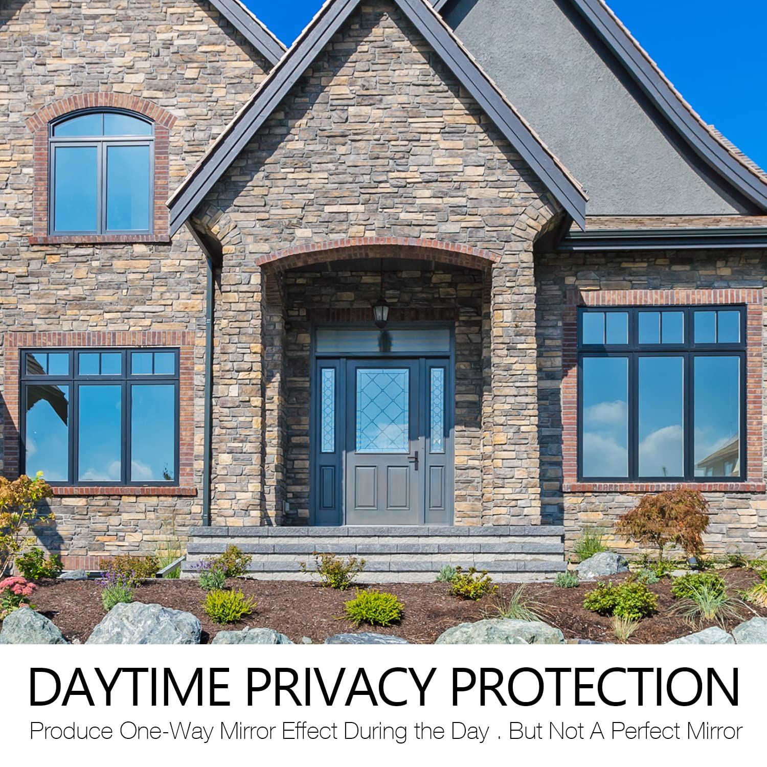 Privacy Window Film One Way Mirror Glass Tint Heat Control Sun UV Blocking Sliding Door Tinting Reflective Static Cling for Home โ image 2