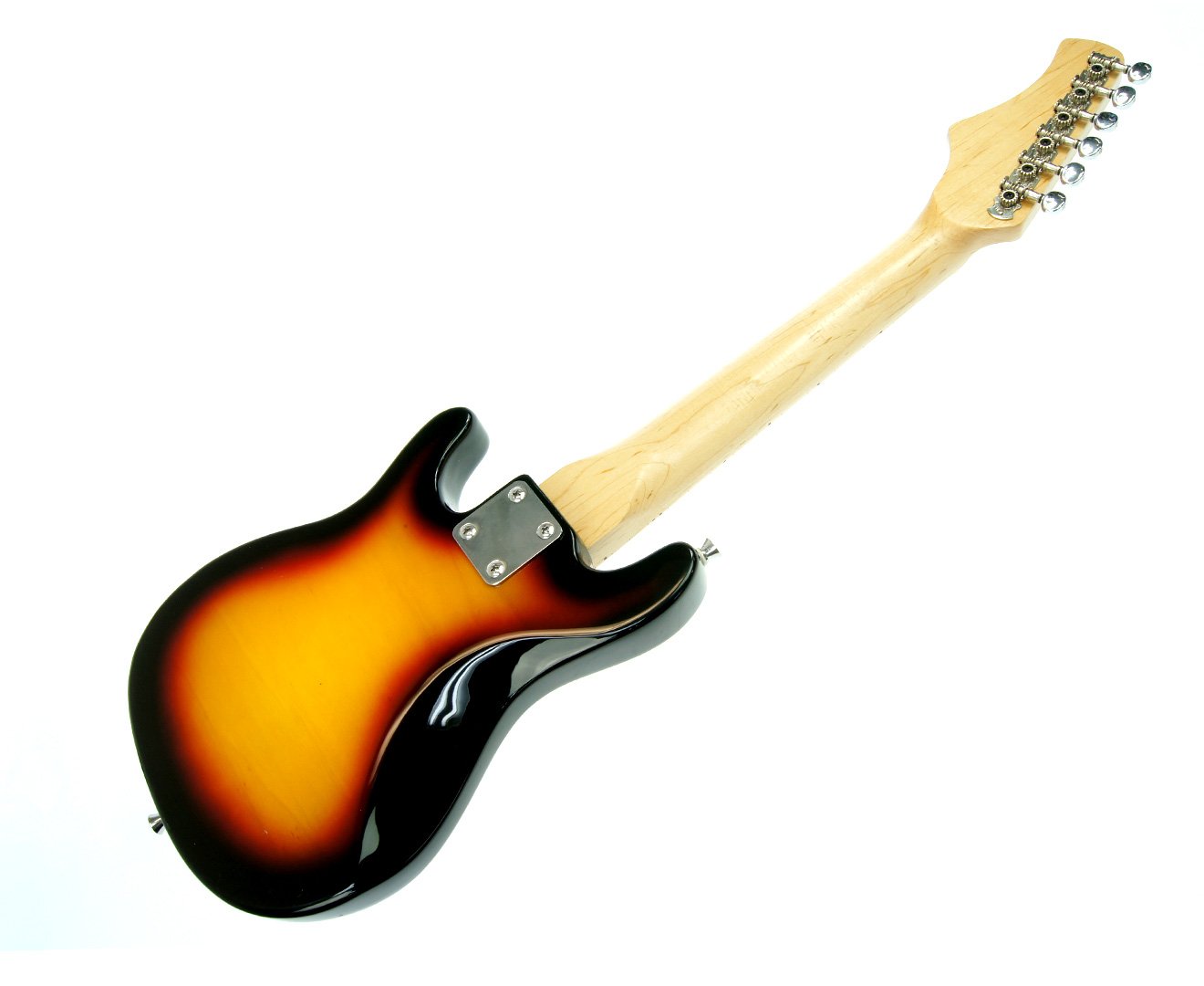 Karrera Kids Electric Guitar Junior Beginner Double Cutaway Scaled-Down Instrument for Children - Sunburst — image 4