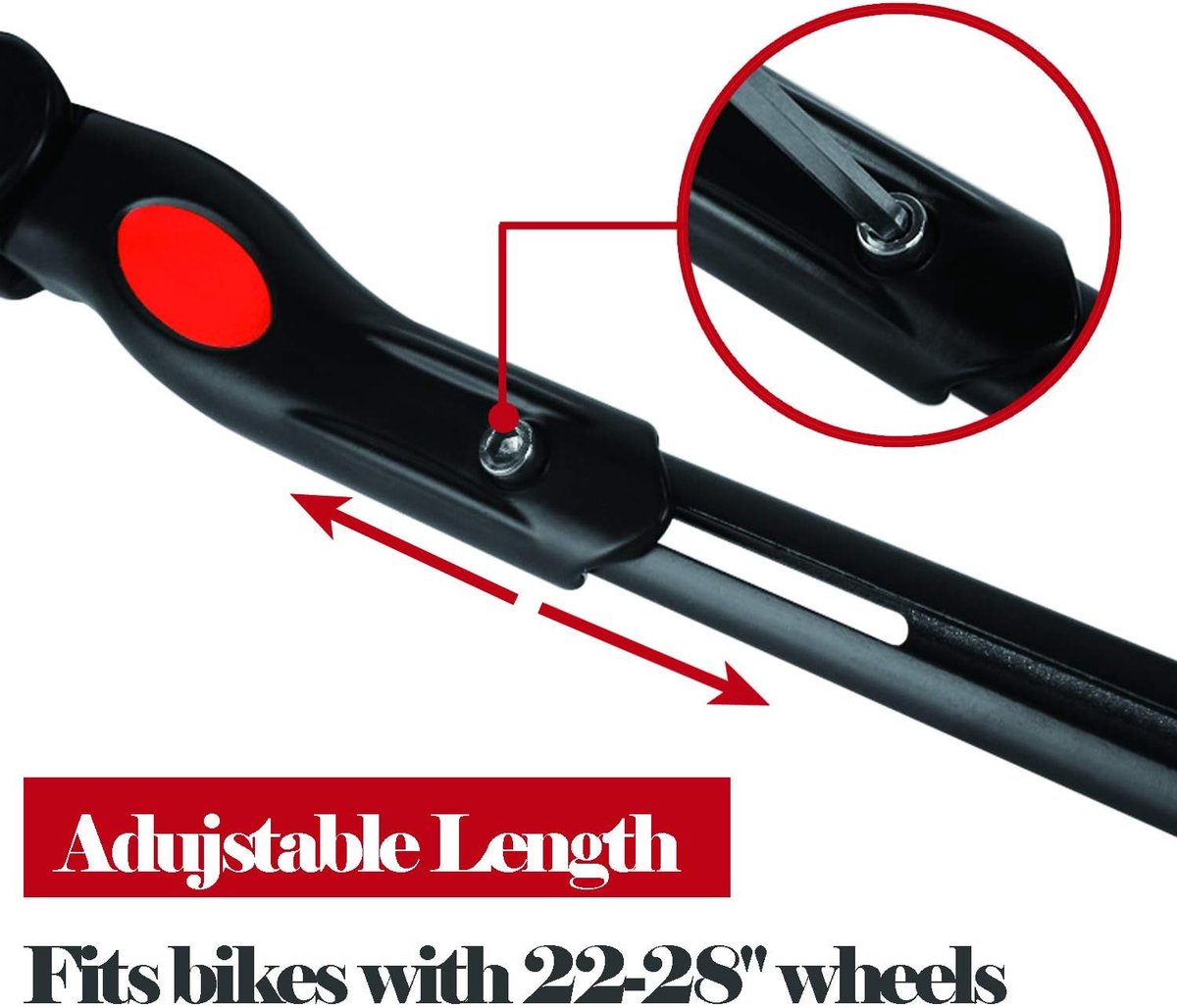 Simple 34.5 cm bicycle kickstand, aluminum and stainless steel mountain bike kickstand, easy to install — image 3