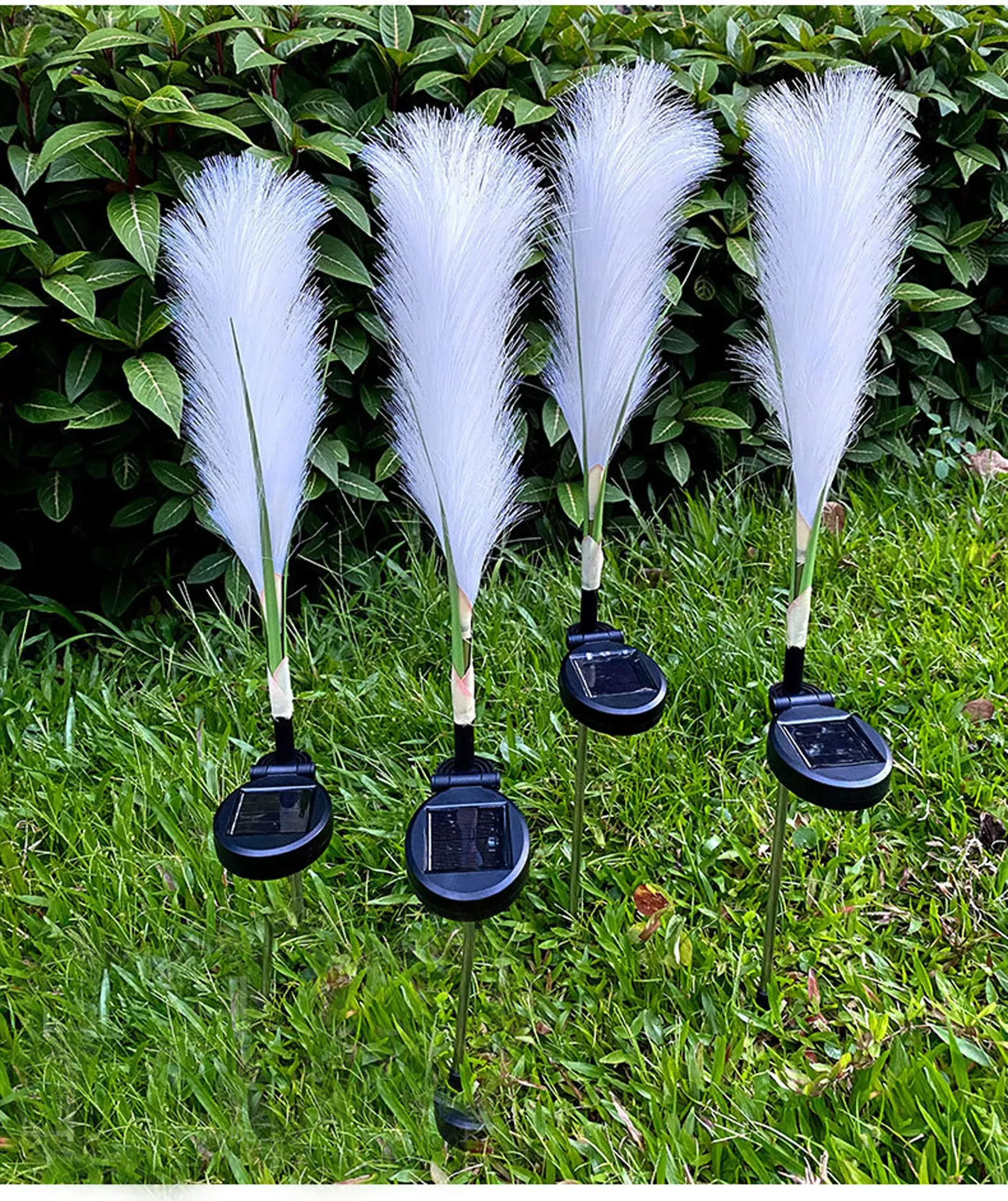 4PCS Garden Solar Lights Multi-Color Changing LED Flower Stake Light Decorative Landscape Lawn Yard Outdoor Lights 17 * 29inch — image 2