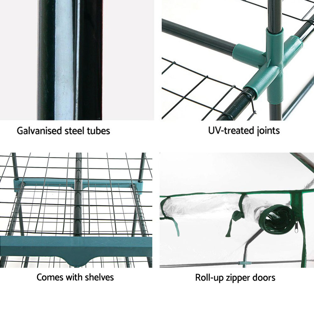 Green Fingers Greenhouse 4 Tiers Mini Green House Garden Bed Planter Box 1.6x0.7x0.5M โ image 5