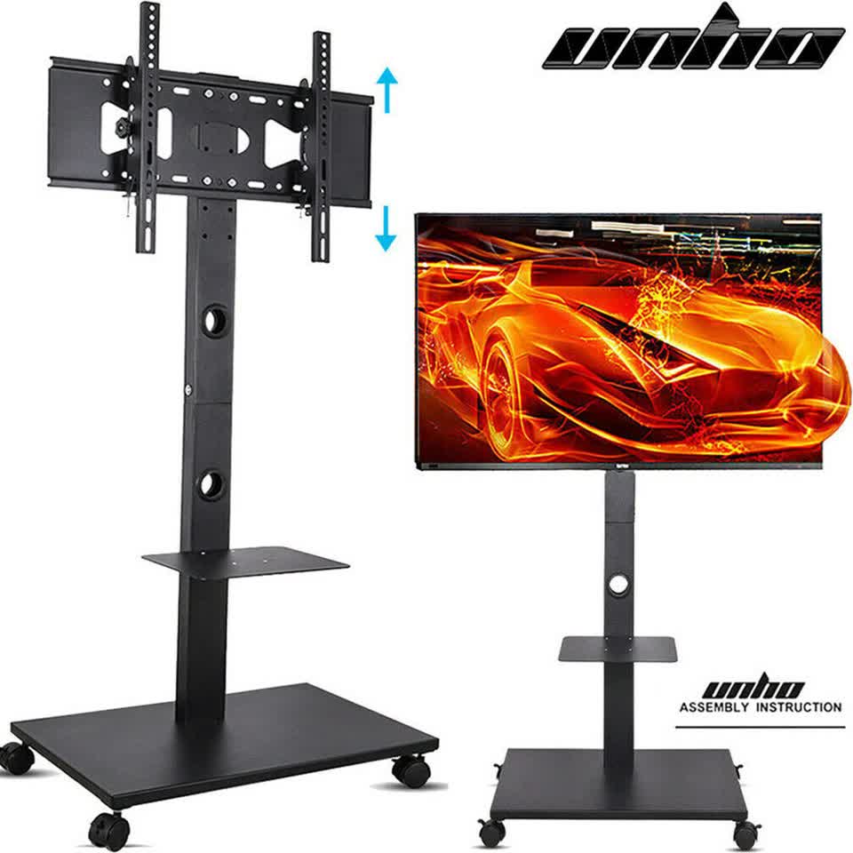 Home Theatre/ School Display Stand Mobile Tv Trolley Floor Stand Bracket 32-70" โ image 3