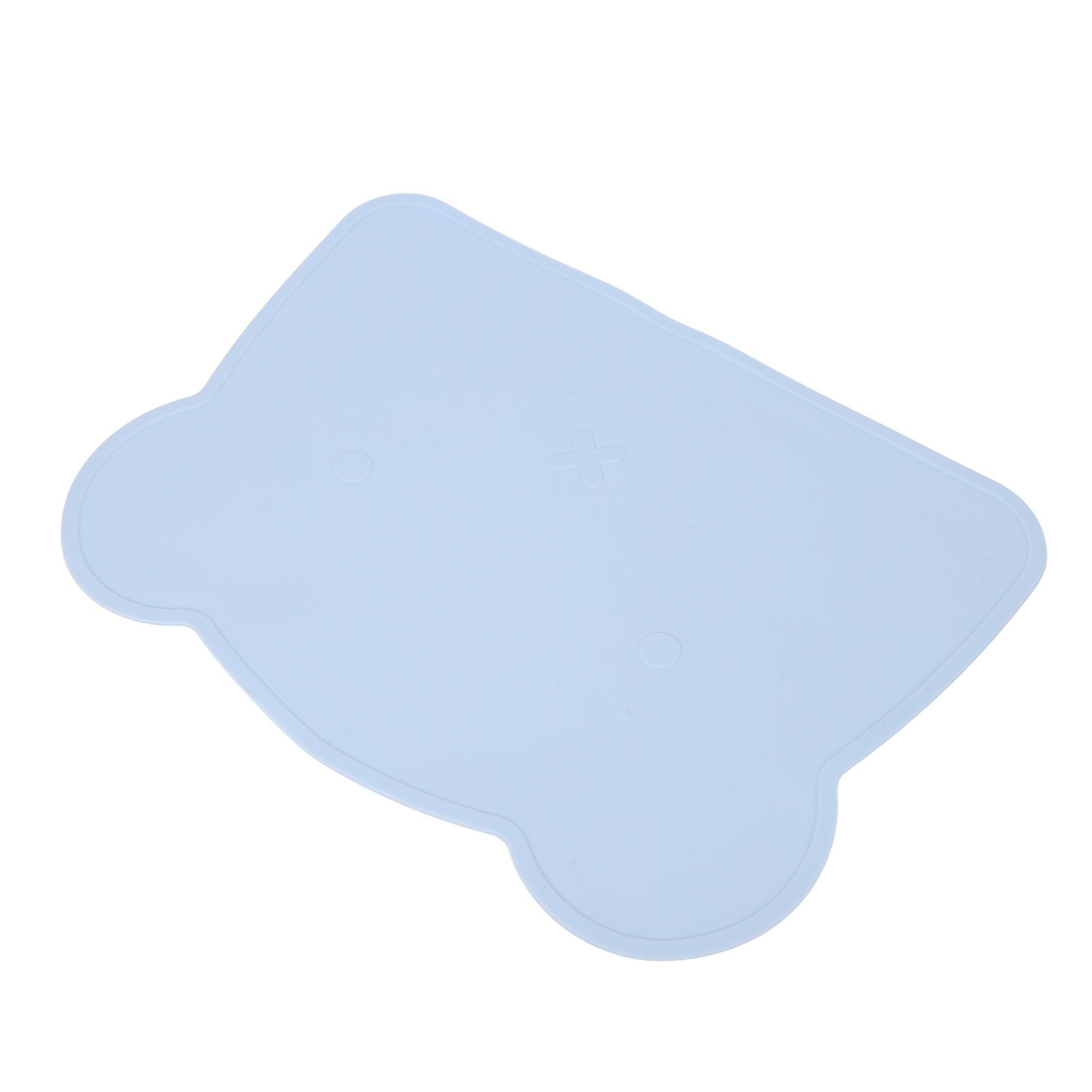 Silicone Placemat Thicken Heat Insulation Anti Slip Soft Elastic Silicone Bear Placemat for Home Hotel Restaurant Blue โ image 4