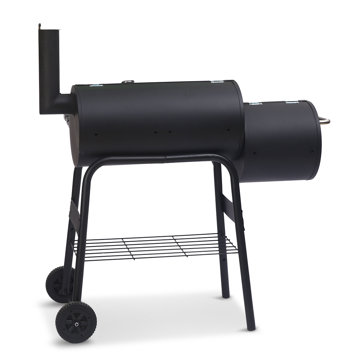Wallaroo 2-in-1 Heavy Duty Steel Offset Charcoal Smoker & Outdoor BBQ Barbecue Grill with Wheels โ image 5