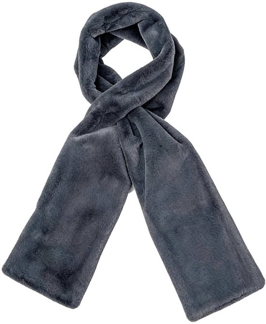 Scarf with Concealed Zipper Pocket - Secure Storage Pocket for Keys & Cards - Downy Soft & Warm - Gray