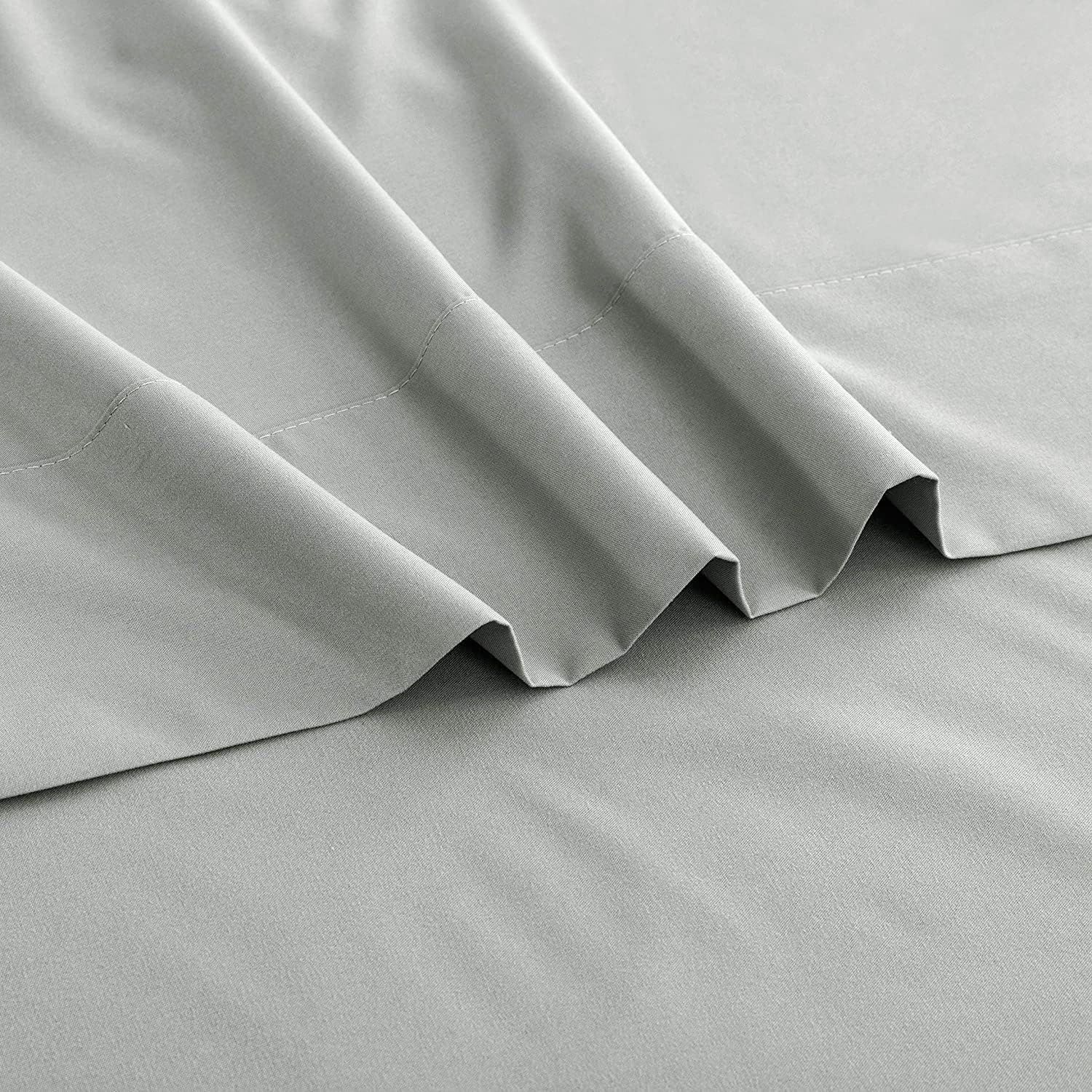 Elegant Comfort Premium Hotel Quality 1-Piece Double Flat Sheet, Luxury and Softest 2000 Thread Count Bedding Flat Sheet(Double,Silver-gray) — image 2