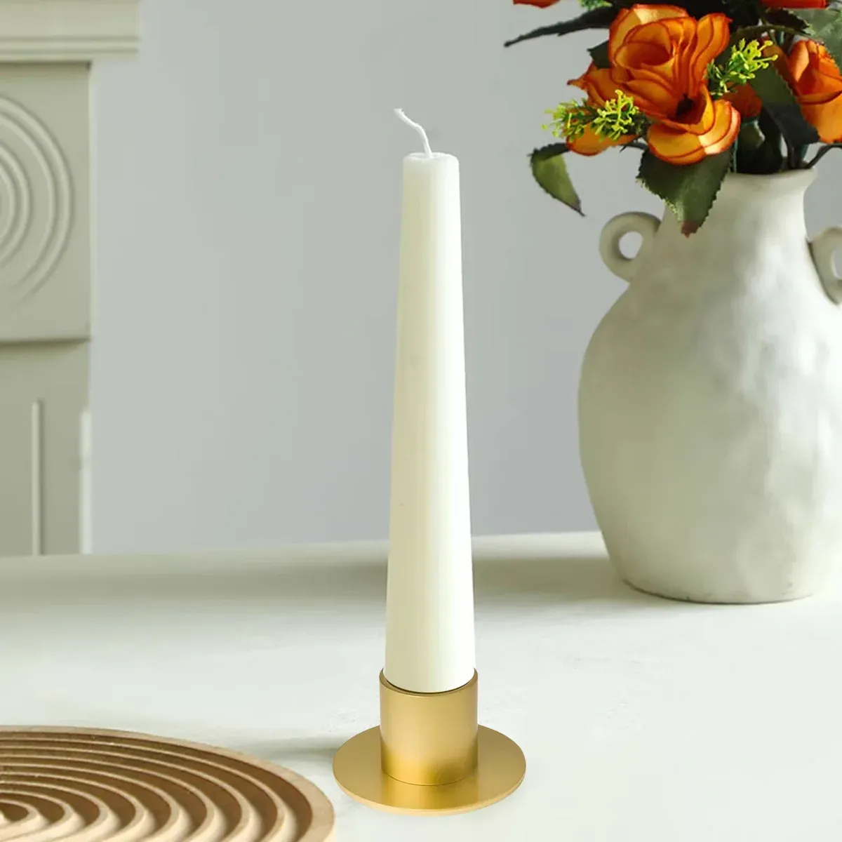 4pc Retro Metal Candle Holder Set Iron Rustproof Home Wedding Table โ image 6