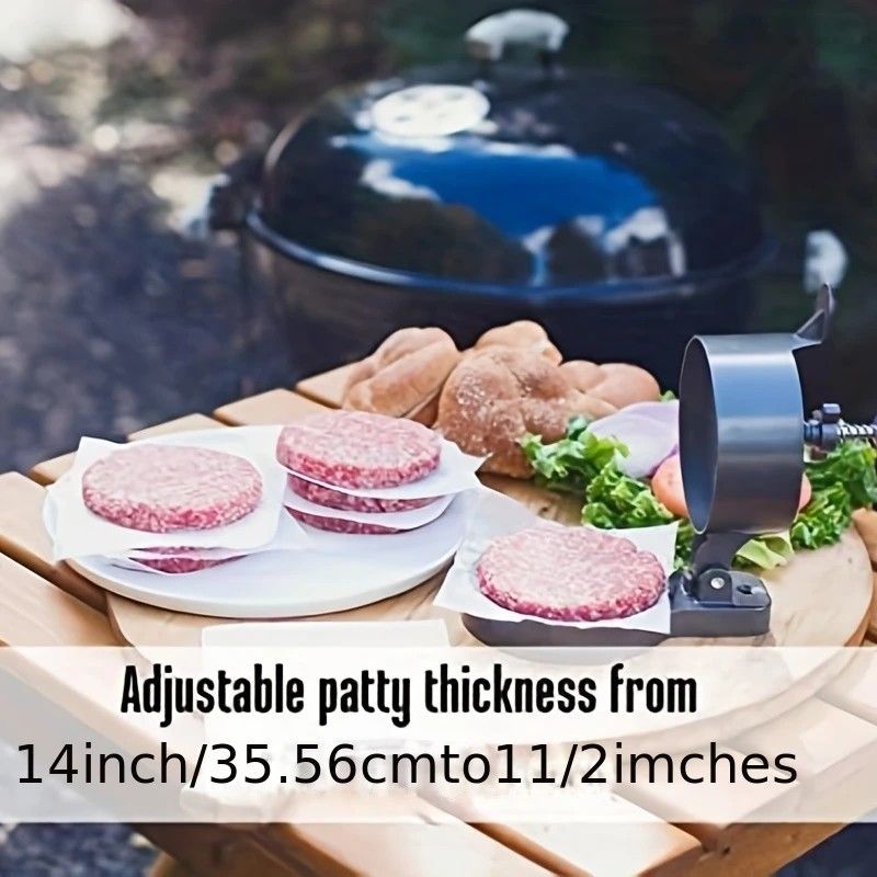 Household Burger Patty Press, Adjustable Thickness, Non-Stick Coating, Makes Perfect Patties Easily — image 6