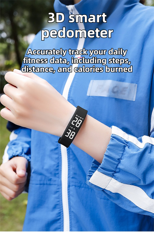 Beige Silent Vibration Alarm Smart Silicone Wristband with 3-Alarm Settings - Discreet Wake-Up Device for Teens & Adults (Vertical version) — image 3