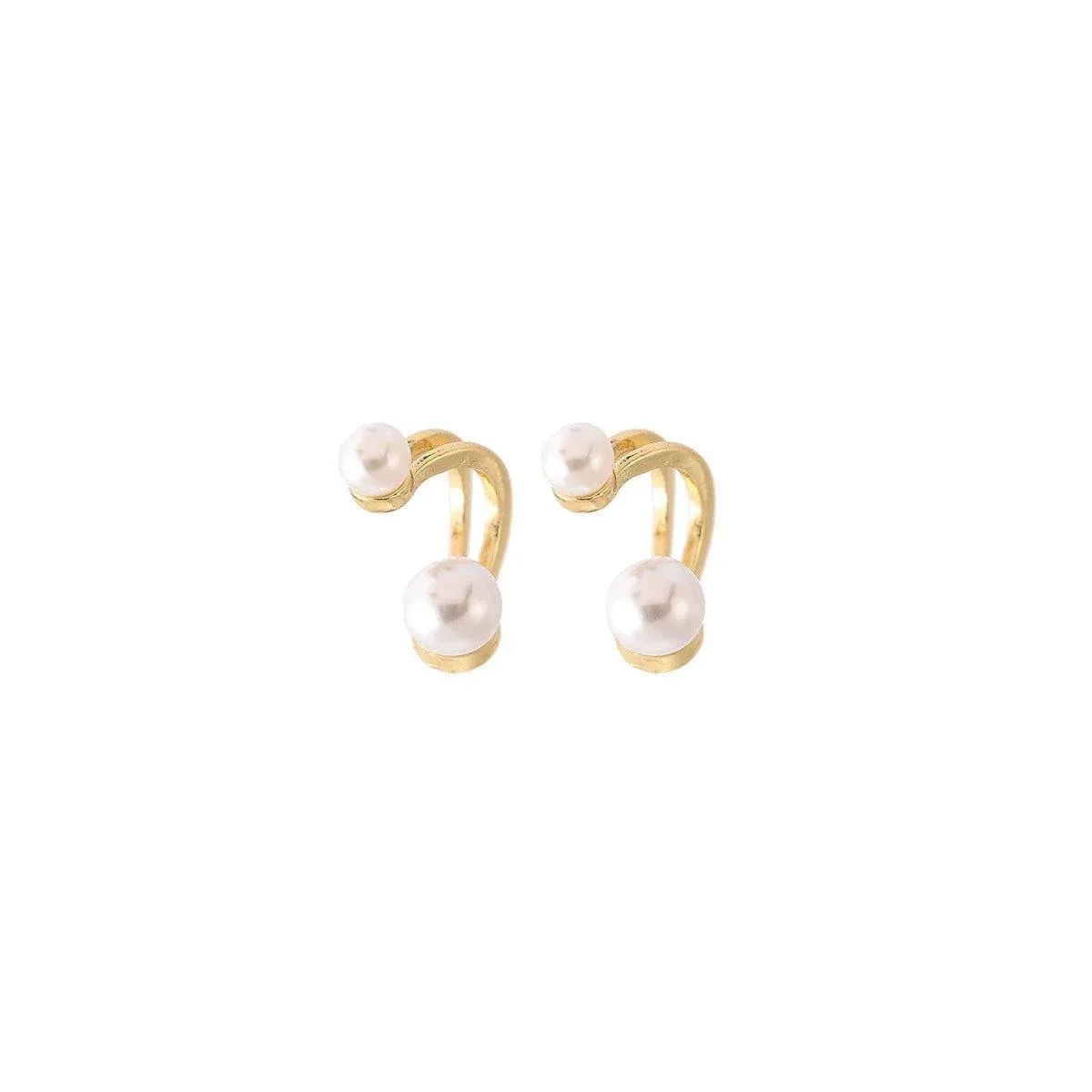 Vintage Pearl Earrings Studs Elegant Jewelry for Women Classic Fashion Accessory — image 2
