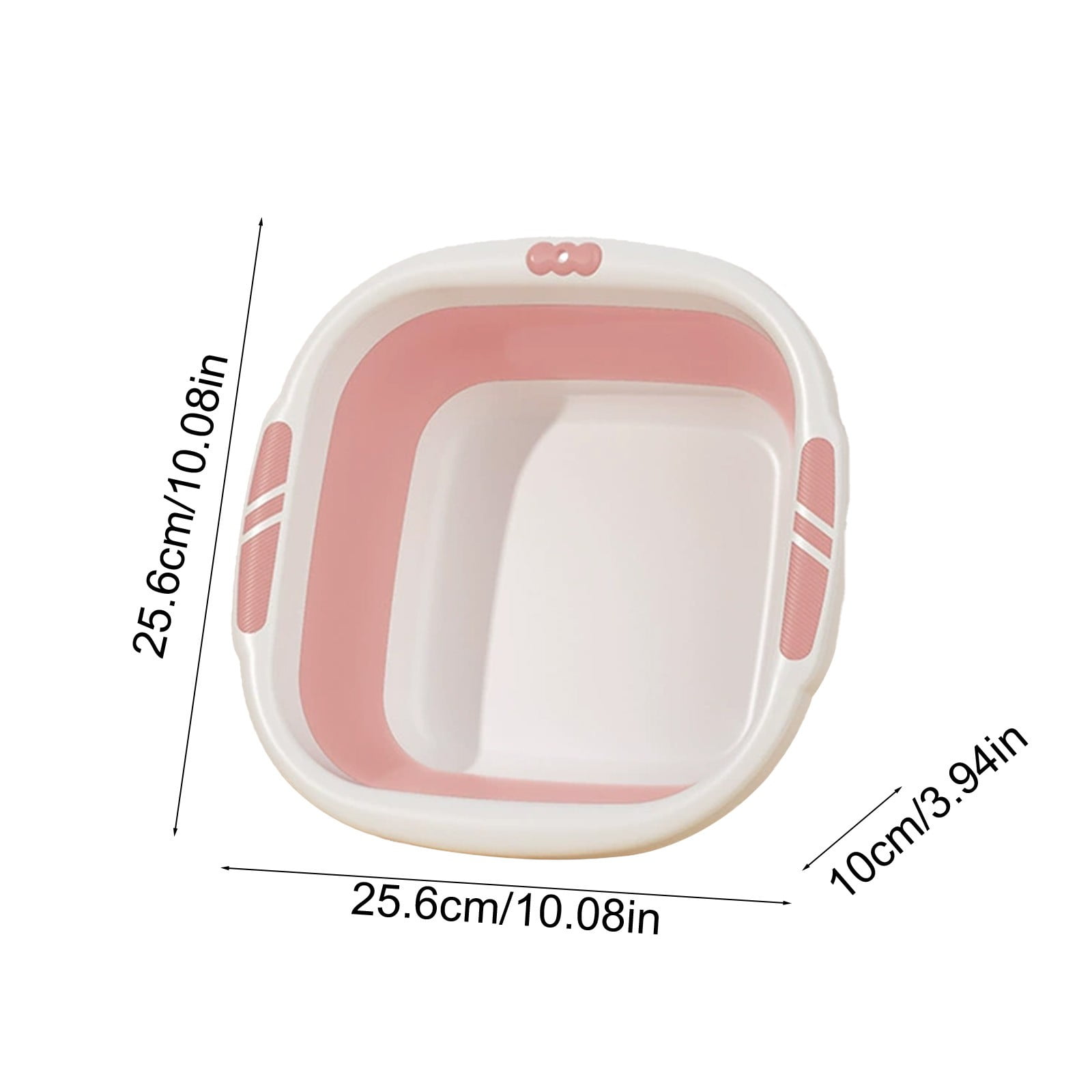 1 Piece Collapsible Wash Basin, Multi-Use Folding Sink for Kitchen, Camping, and Laundry, Portable Dish Pan with Anti-Slip Bottom, Pink — image 3