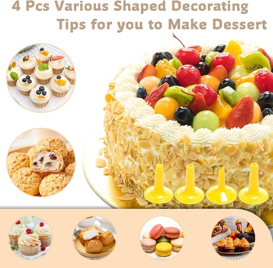 Cookie Press Set - With 20 Molding Plates & 4 Nozzles - For Making Cookies in Different Shapes — image 4