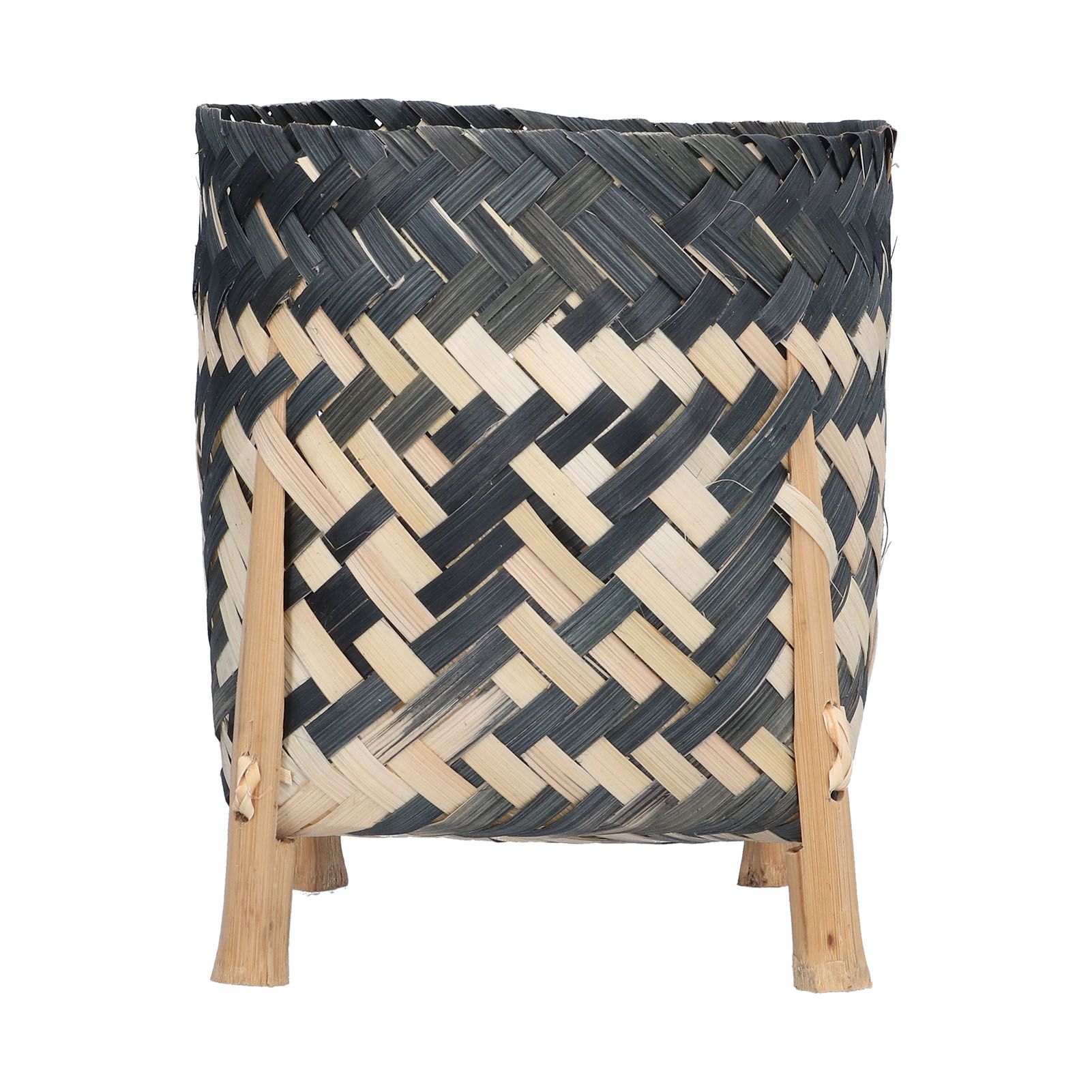 Handwoven Basket Northern Europe Style Bamboo Weaving Plant Basket for Home Decoration — image 6