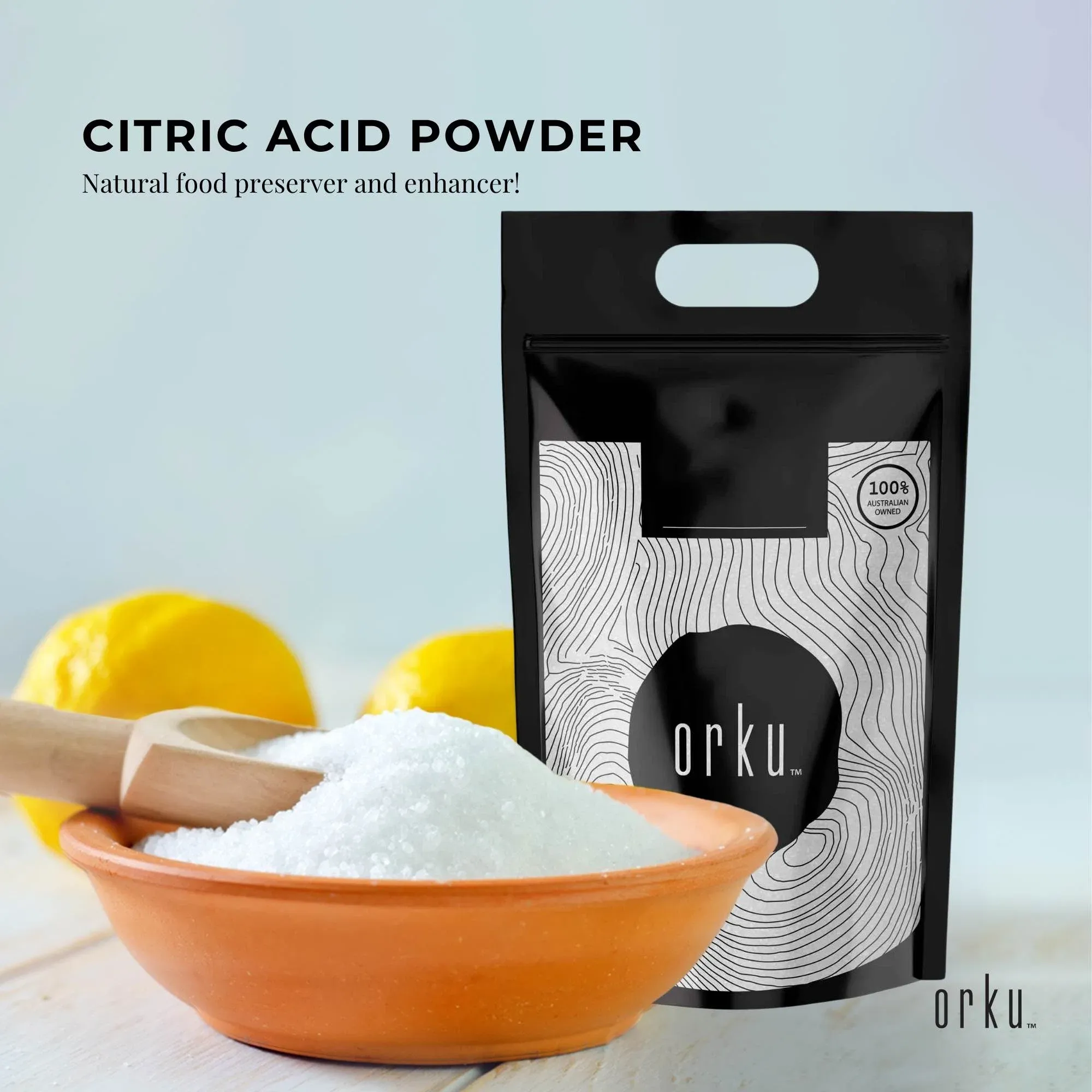 Orku 20Kg Citric Acid Powder - Food Grade Non GMO Anhydrous Preservative E330 โ image 2