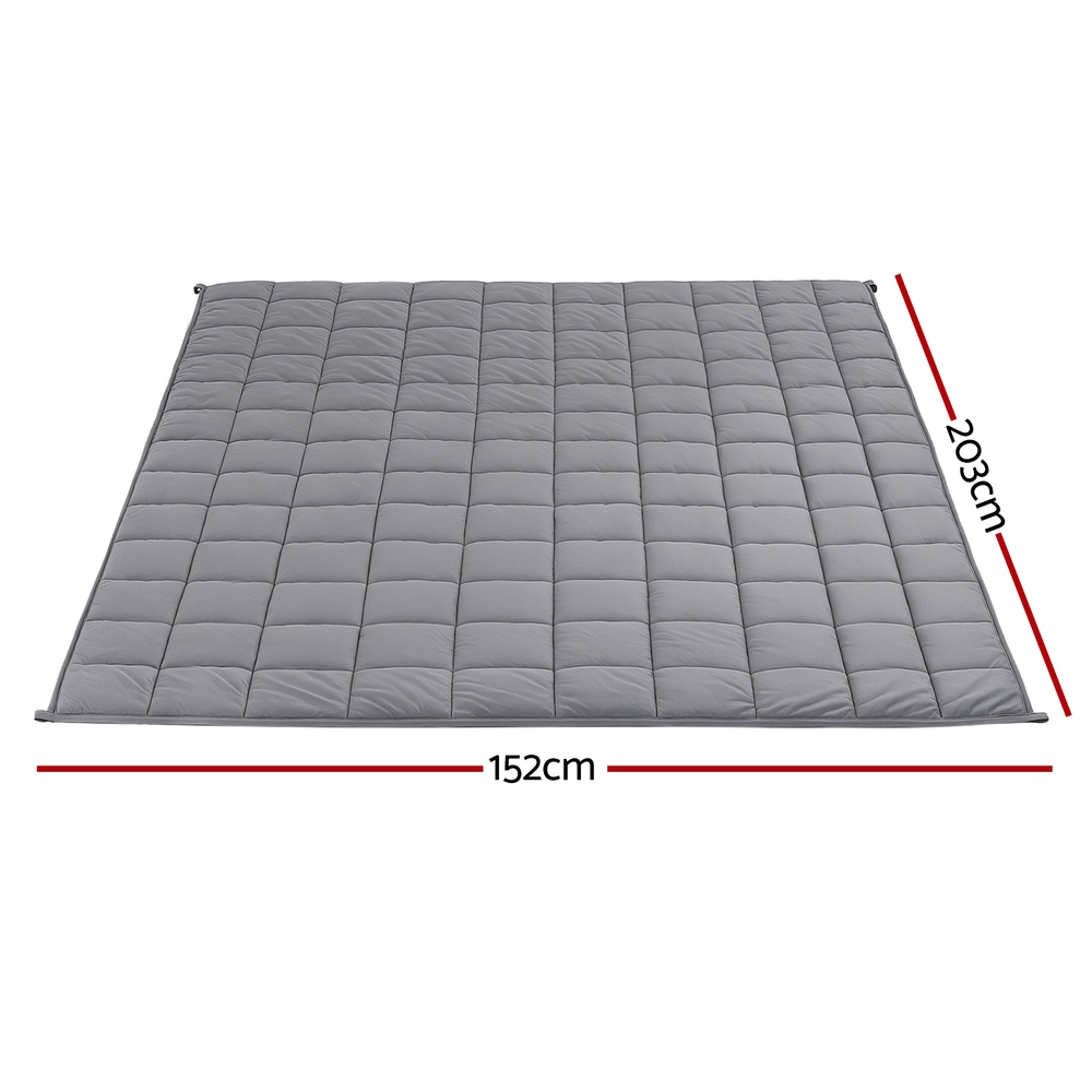 Giselle 11KG Weighted Blanket Adults Kid Anti Anxiety Gravity Blankets Sherpa Fleece โ image 2