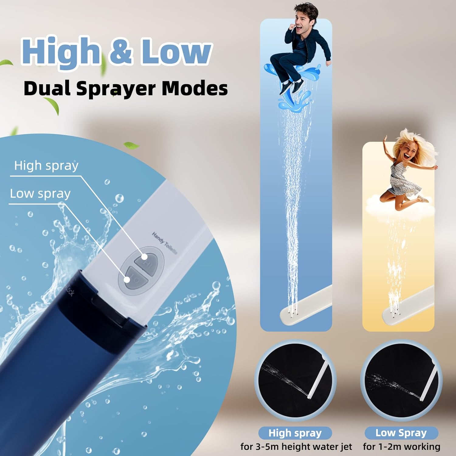 Portable Bidet for Travel, High Pressure Handheld Electric Sprayer, Rechargeable Travel Bidet for Women & Men, Personal Hygiene Cleaning, Soothing Postpartum β image 2