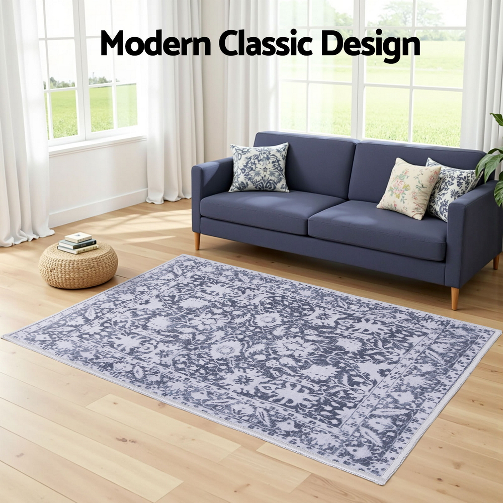 Artiss Floor Rug 120x170cm Soft Velvet Washable Modern Area Rug Floor Carpet Mat — image 4