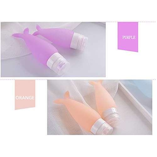 5PCS 1.6oz/48ml Travel Silicone Refillable Bottles Skin Care Squeeze Bottle Tube Containers Squeeze Kits Silicone Travel Bottle — image 3