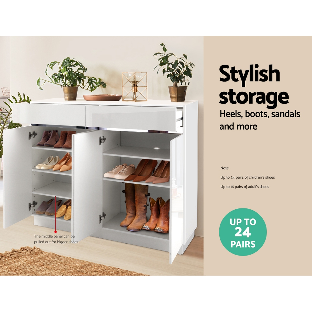 Artiss Shoe Rack Cabinet Storage Cupboard 24 Pairs - Lydia — image 6