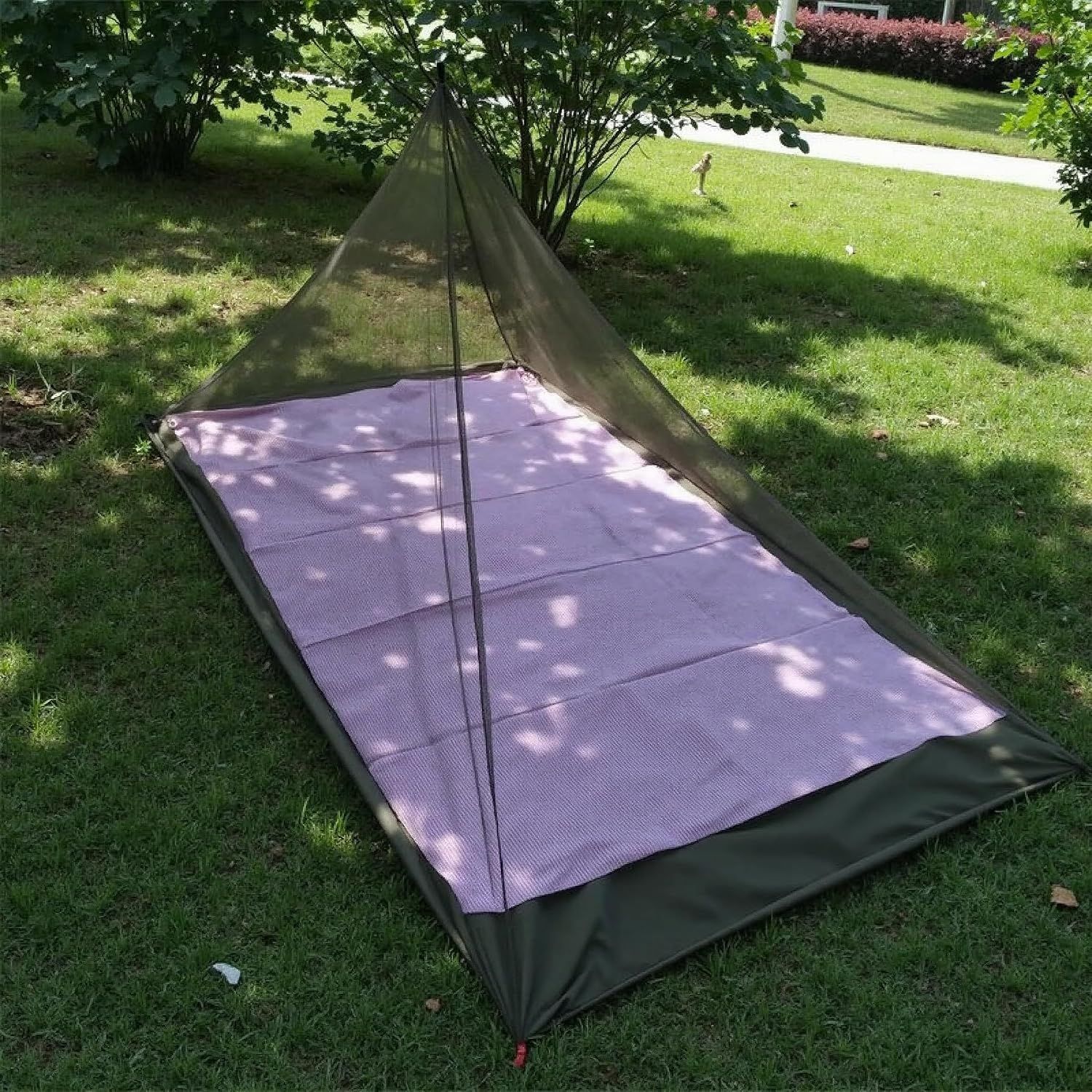 Ultralight Camping Mosquito Net, Fine Breathable Mesh Bug Net for Sleeping Bags, Tents, Hiking, Backpacking and Outdoor Sleeping, Green โ image 3