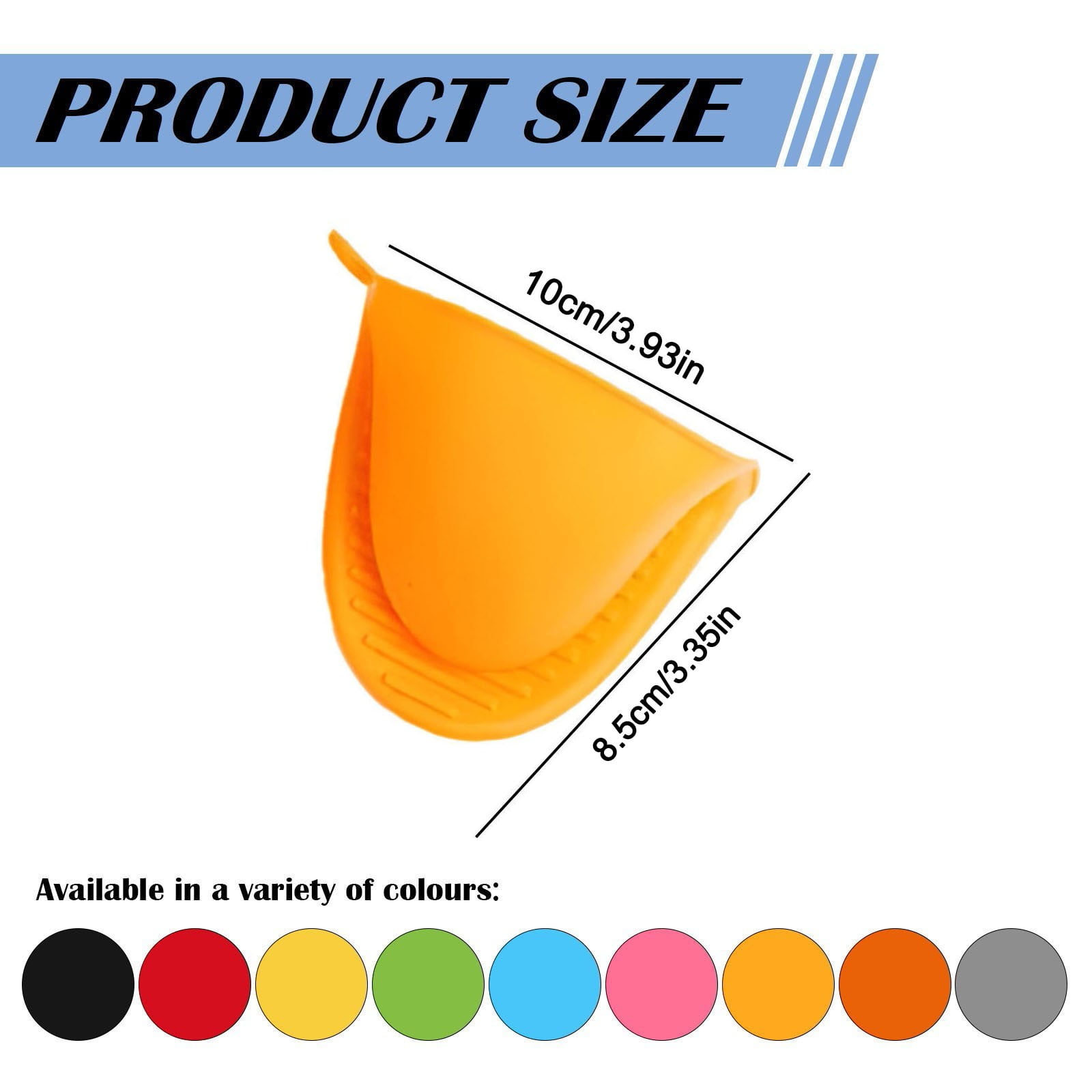 Oven Mitts Heat Resistant, Mini Oven Mitts, Mini Silicone Oven Gloves,Pinch Grips Mitts Potholder for Kitchen Cooking & Baking, 1 Pcs, 3.93x3.35 3.93" x 3.35" β image 2