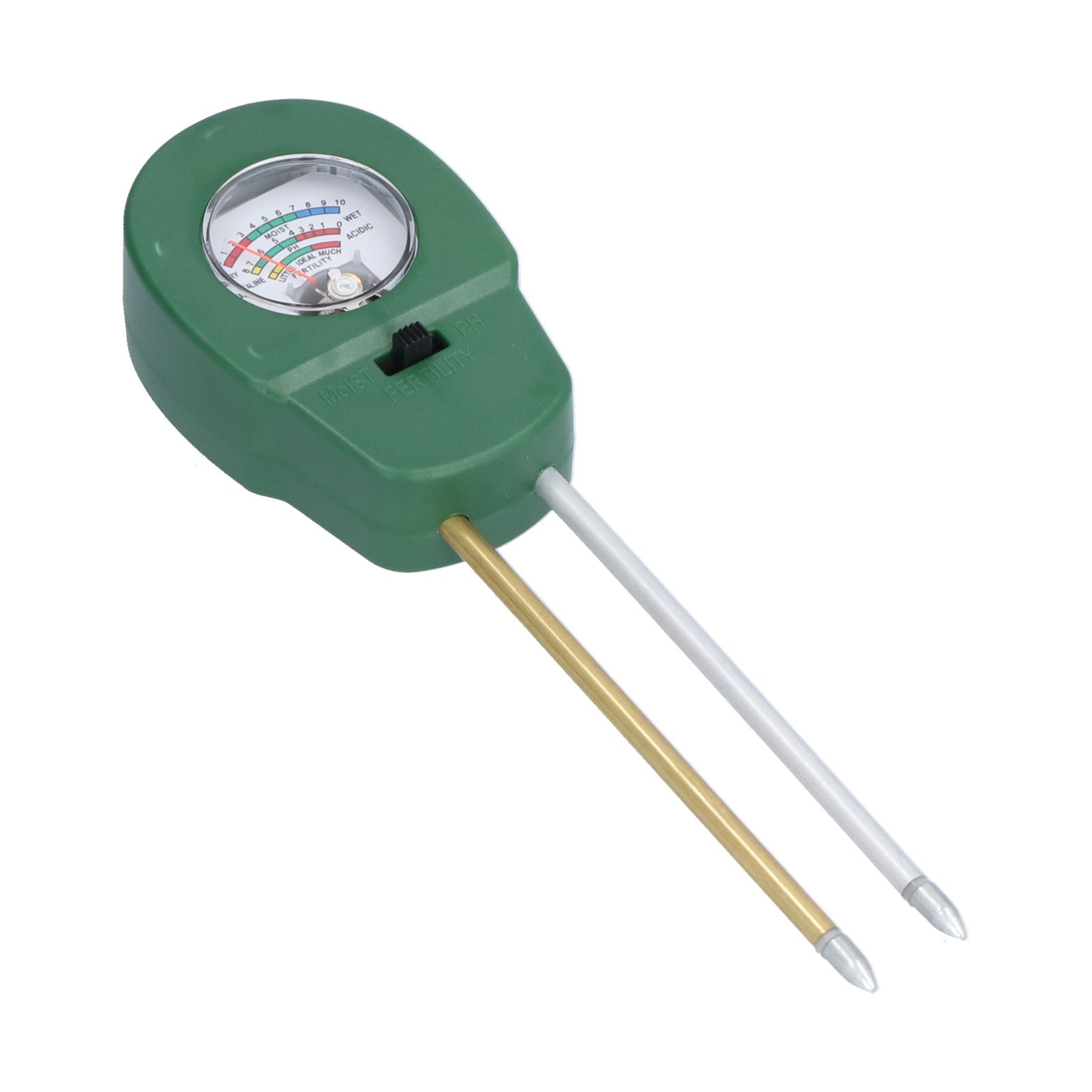 3 In 1 Soil Moisture Meter 2 Needles Adjustable PH Value Fertility Soil Test Tool for Garden Courtyard Outdoor — image 5