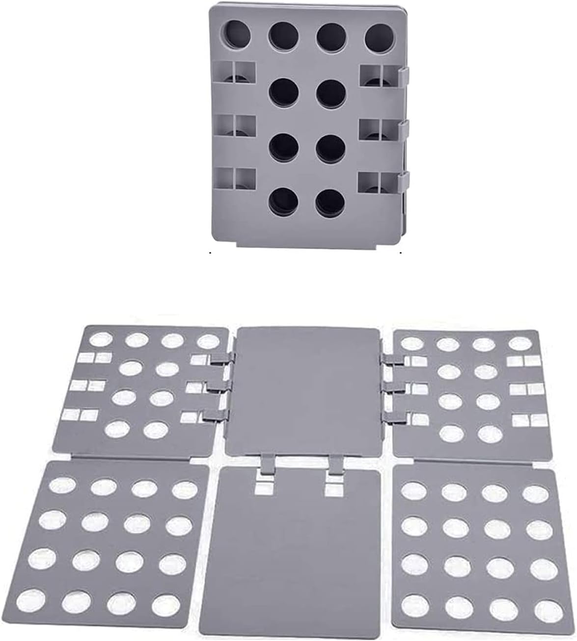 Shirt Folding Board, 27.56 × 22.44 T Shirt Folder, Easy and Fast Flip Fold Clothes Folding Board, Durable Plastic Laundry Folders Collapsible Liner for Easy