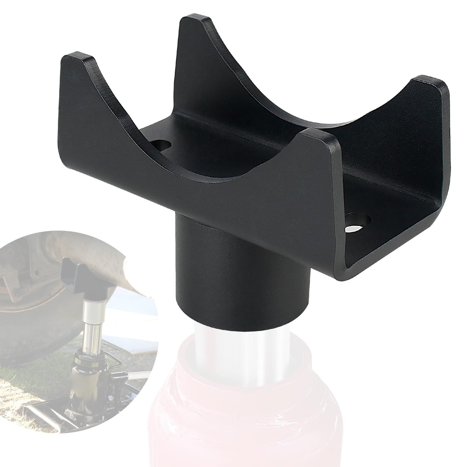Bottle Jack Axle Adapter Lifting Saddle for 2.3.4"Round & 2.3.4" Square Tube,Bottle Jack Adapter Axle Saddle for Within Lifting Platform โ image 2