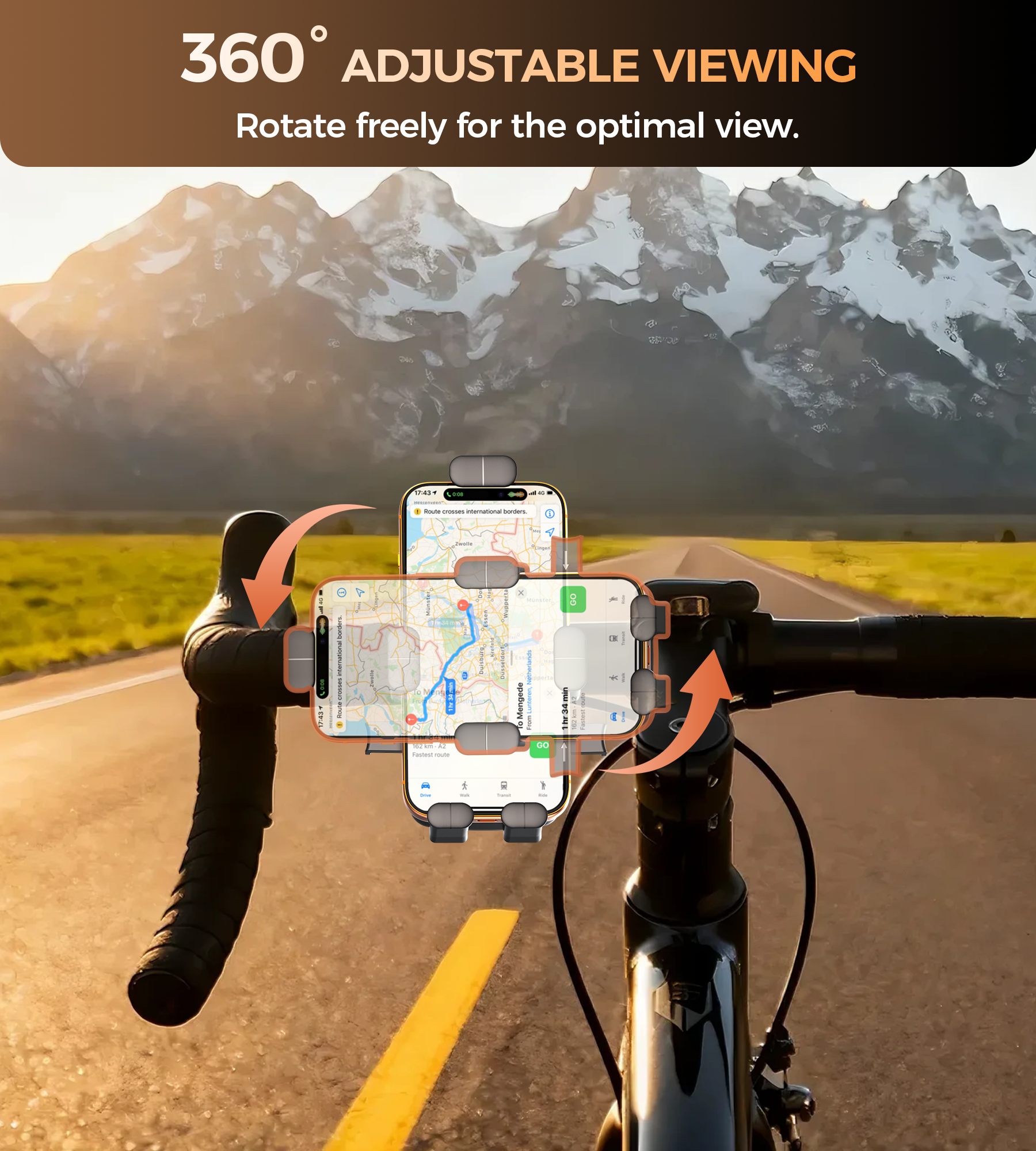 Choetech H092 Cycling Phone Holder Bike Handlebar Mount — image 4