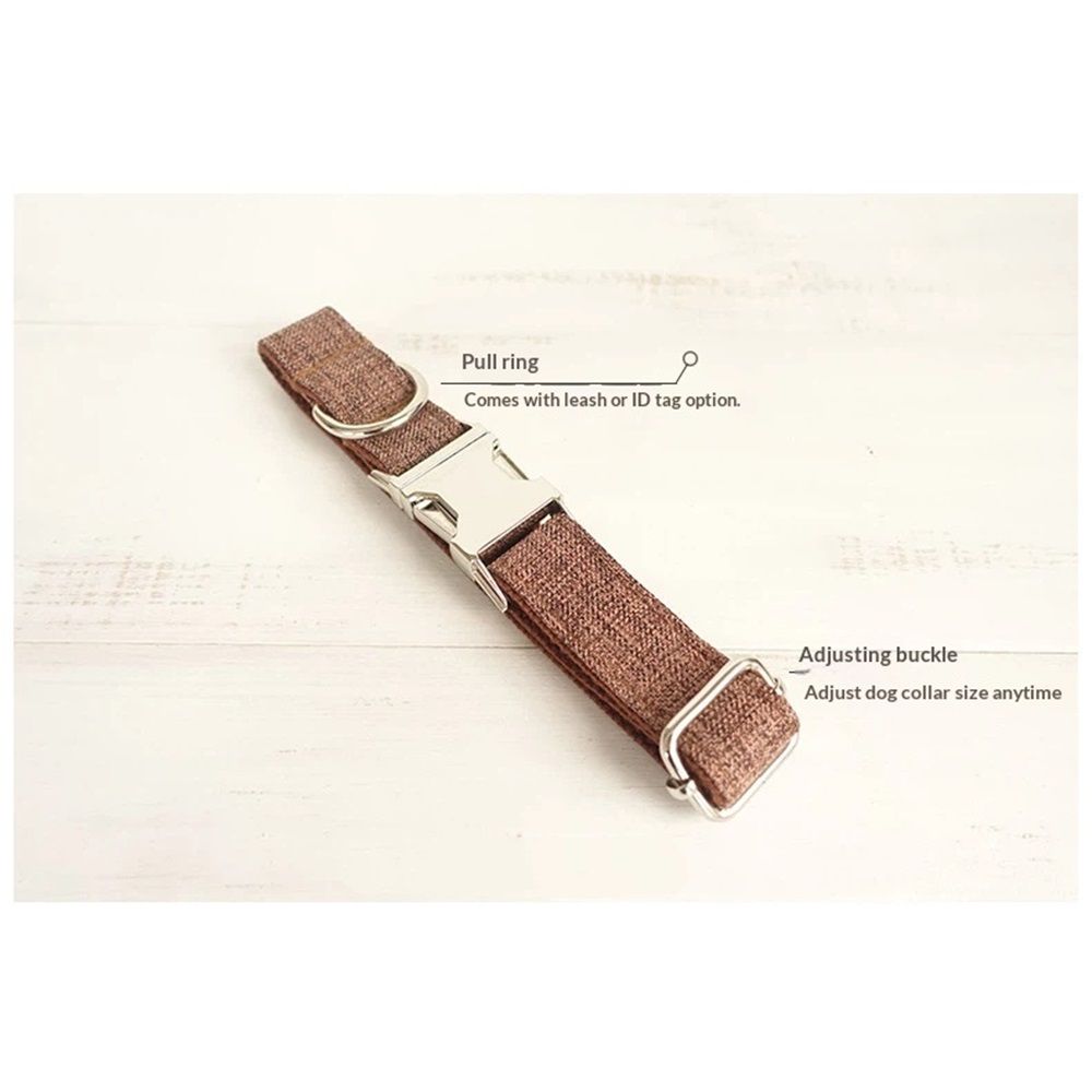 Dog Collar Personalized, Pet Collars with Metal Buckle, Collar with Quick Release Buckle for Dogs (L,Only collar) — image 5
