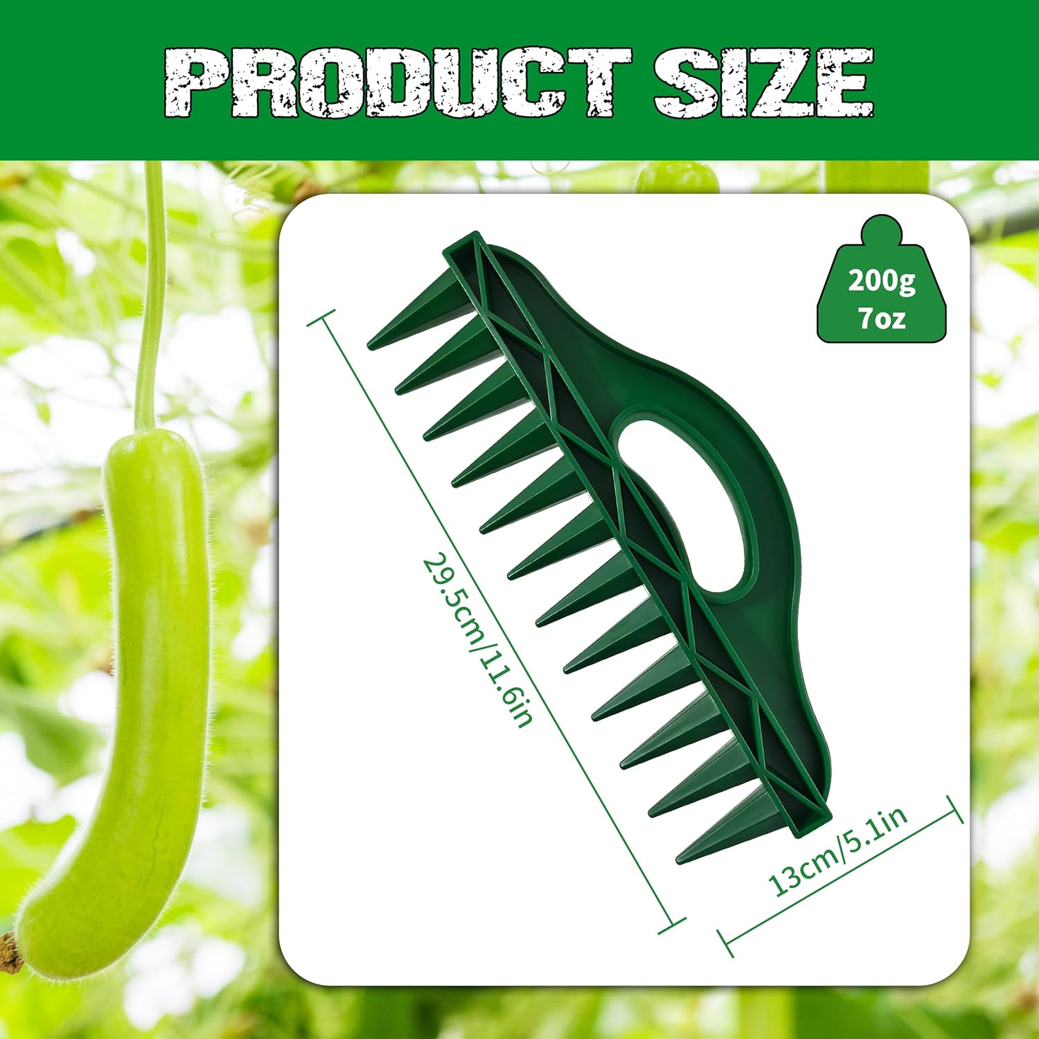 The Row Seeder by – Handheld Garden Tool for Precise Seed & Seedling Spacing in Rows & Seed Trays – for Vegetables, Flowers & Herbs. Durable & Ergonomic — image 2